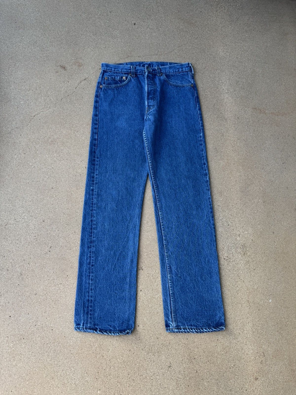 Levi's Vintage 80’s Levi’s 501xx Buttonfly Faded Denim Jeans 30x31 Size US 30 / EU 46 - 1 Thumbnail