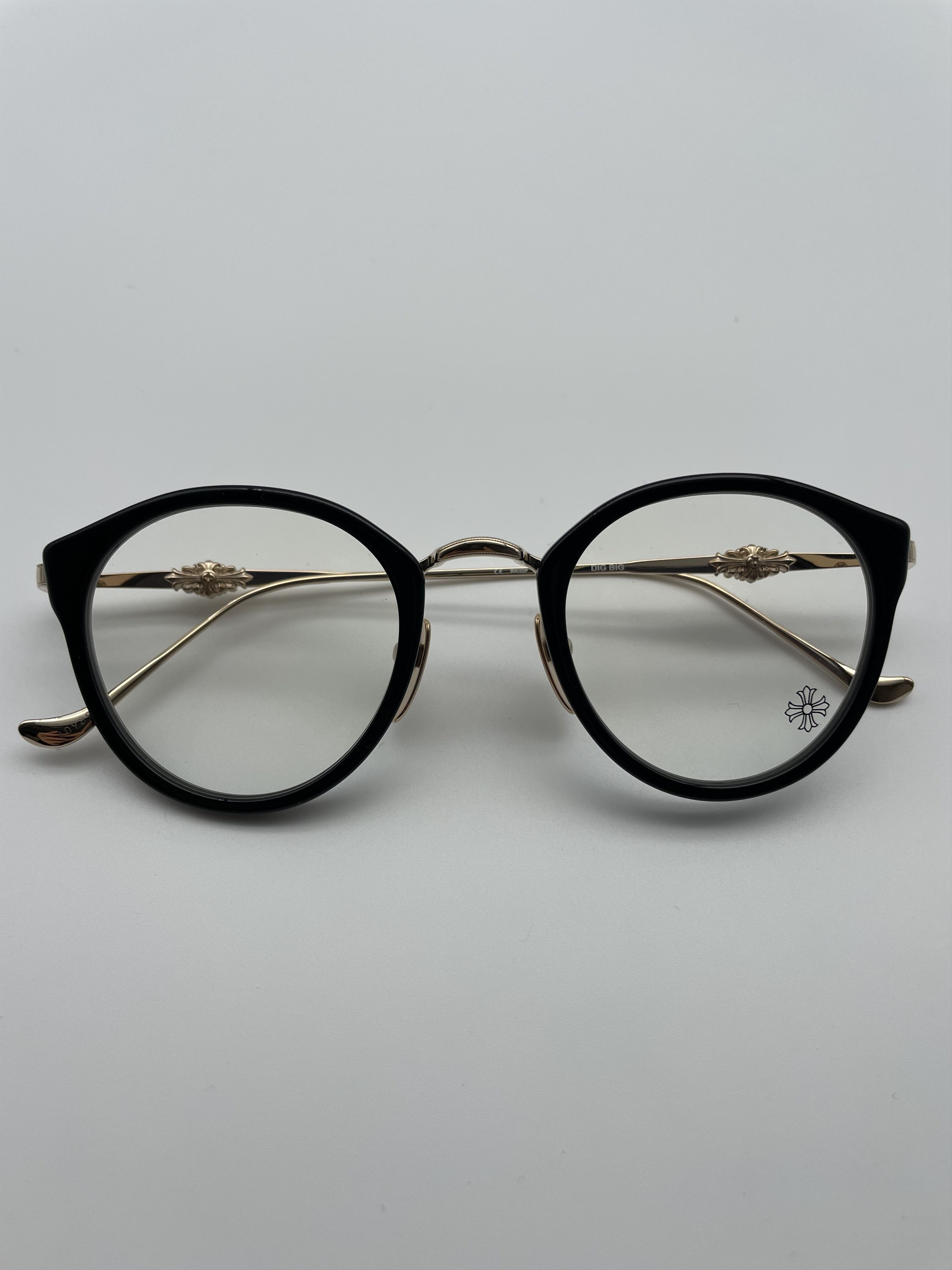 Chrome Hearts Chrome Hearts DIG BIG BK/GP Glasses Frame Size ONE SIZE - 11 Thumbnail