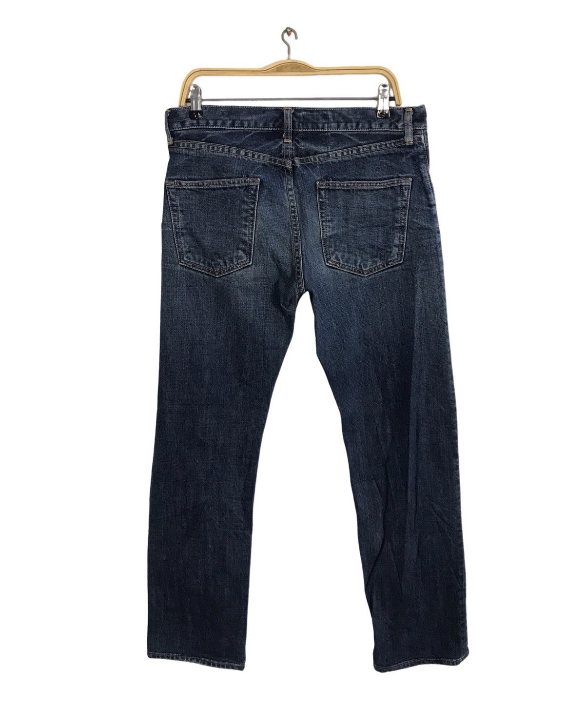 Japanese Brand Quadro Studio Ecru Japan Buttonfly Indigo Denim Size US 32 / EU 48 - 2 Thumbnail