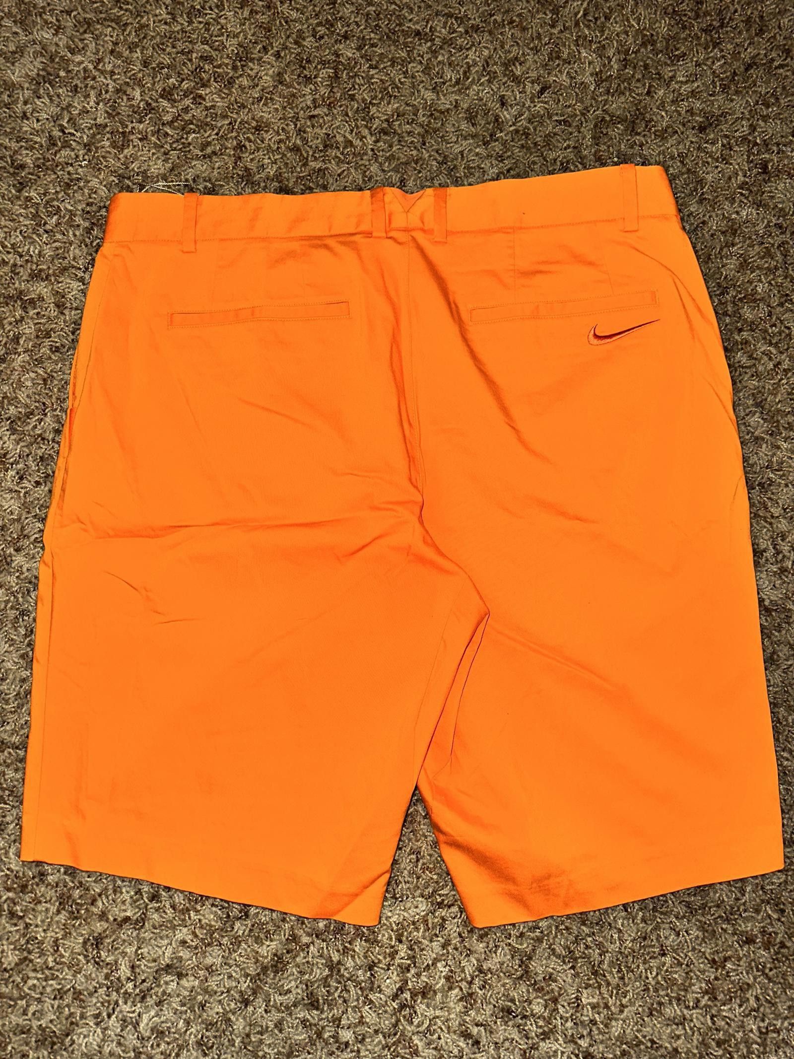 Nike Nike Golf Mens Dri-Fit Modern Fit Orange Shorts Sample Size US 34 / EU 50 - 5 Thumbnail