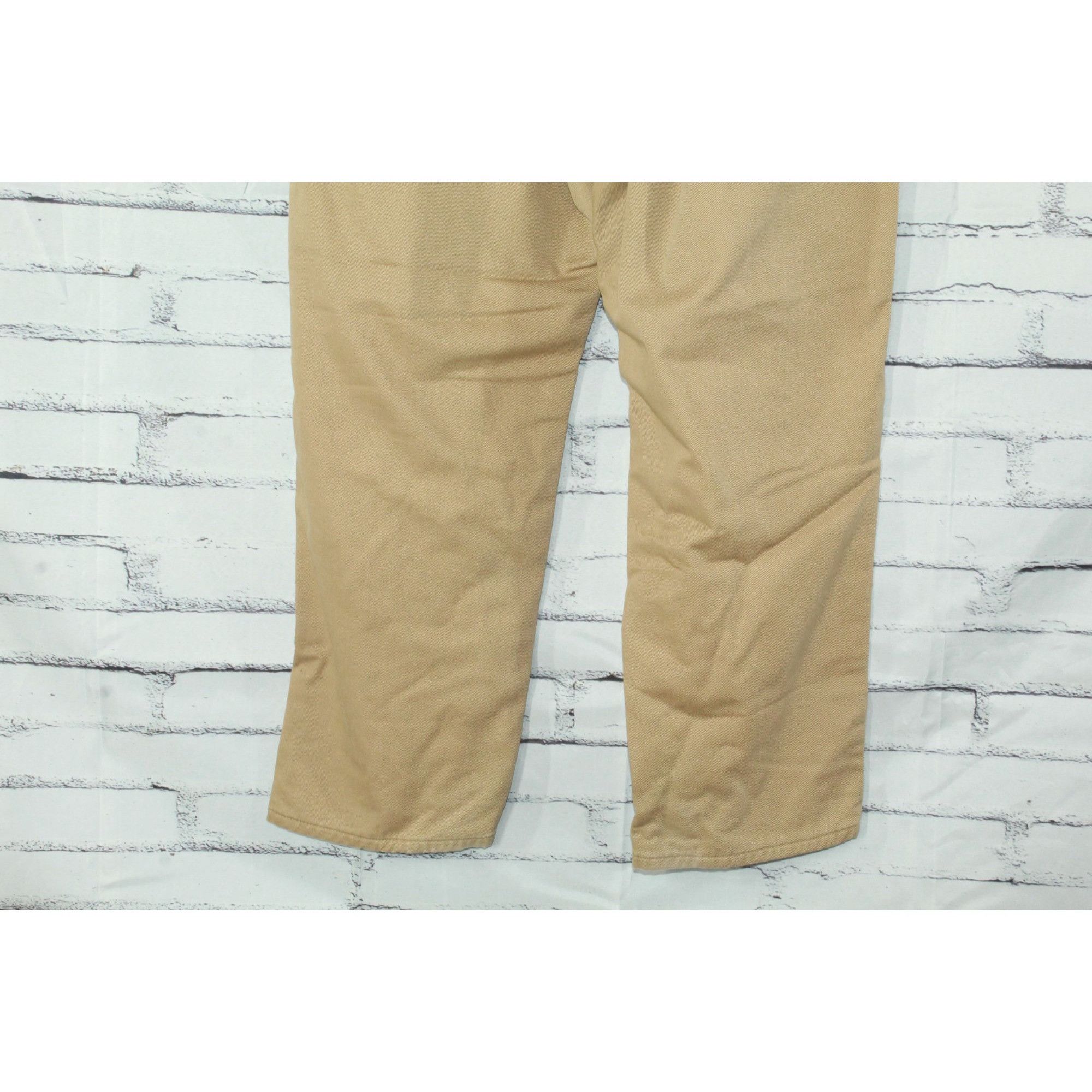 L.L. Bean LL Bean Khaki Pleated Lined Chino Pants Size US 40 / EU 56 - 8 Thumbnail