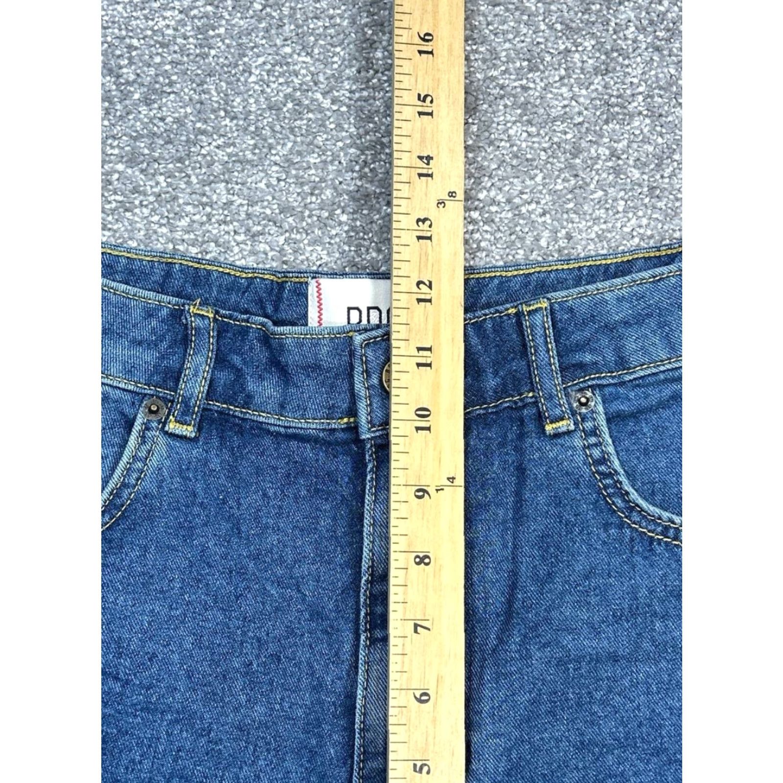 Urban Outfitters VINTAGE Urban Outfitters Womens Shorts 30 Medium Dark Wash Denim High Rise 90s Festival Beach Casual Women's Size 30" / US 8 / IT 44 - 4 Thumbnail