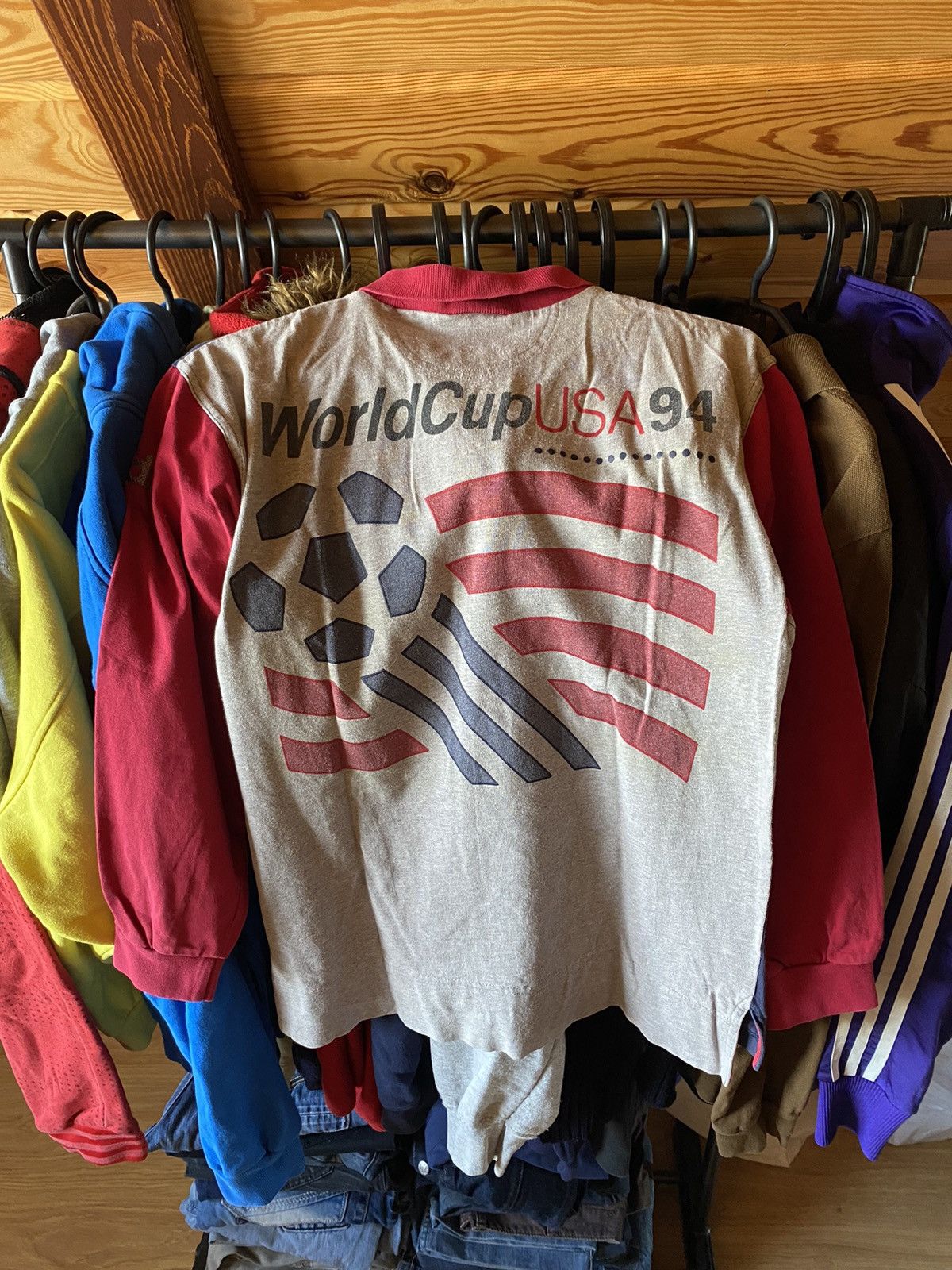 Adidas Vintage Adidas 1994 WorldCupUsa 94 LongSleeve Regby Rare SzS Size US S / EU 44-46 / 1 - 3 Thumbnail