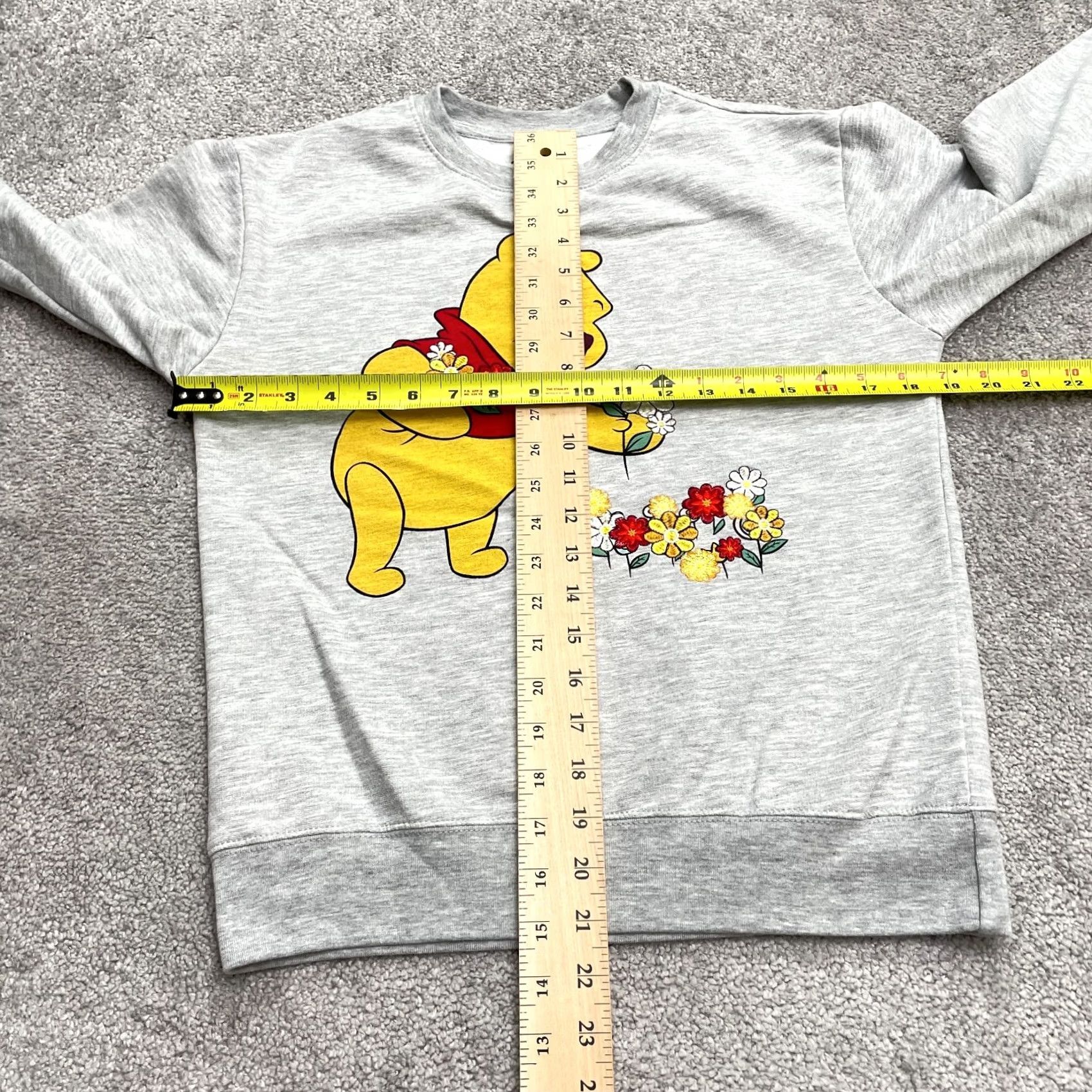 Disney Disney Winnie The Pooh Embroidered Graphic Sweatshirt Womens XS Gray Crew Neck Size XS / US 0-2 / IT 36-38 - 6 Thumbnail
