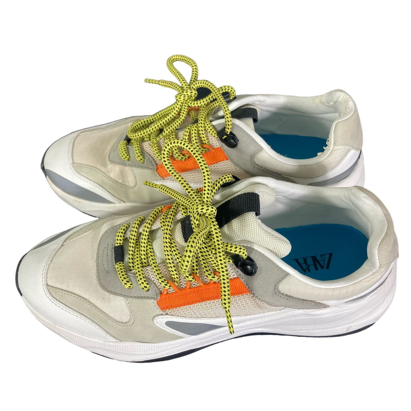 Zara white chunky trainers sales