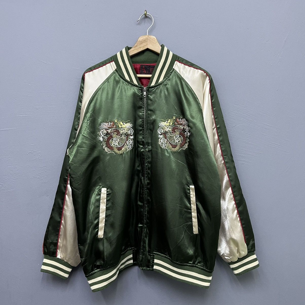 Vintage Vintage Sukajan Japan Dragon Souvenir Jacket Size US XL / EU 56 / 4 - 1 Thumbnail
