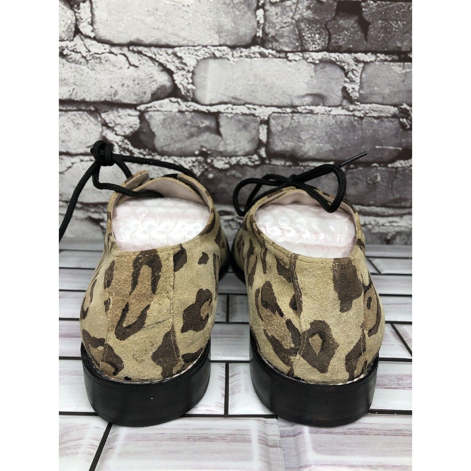 Other Penelope And Coco Leopard Print Suede Leather Oxfords Shoes Size US 10 / IT 40 - 4 Thumbnail