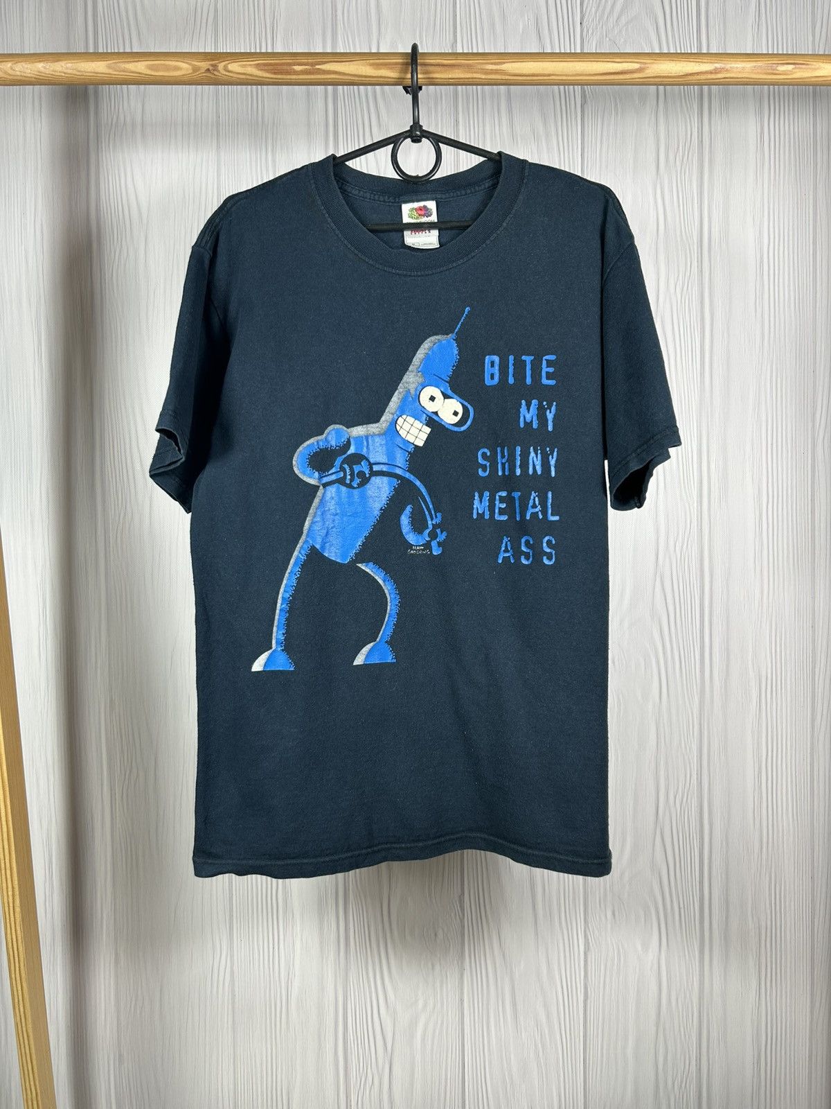 Cartoon Network Vintage 2008 Futurama Bender “Bite My Shiny Metal Ass” M Size US M / EU 48-50 / 2 - 1 Thumbnail