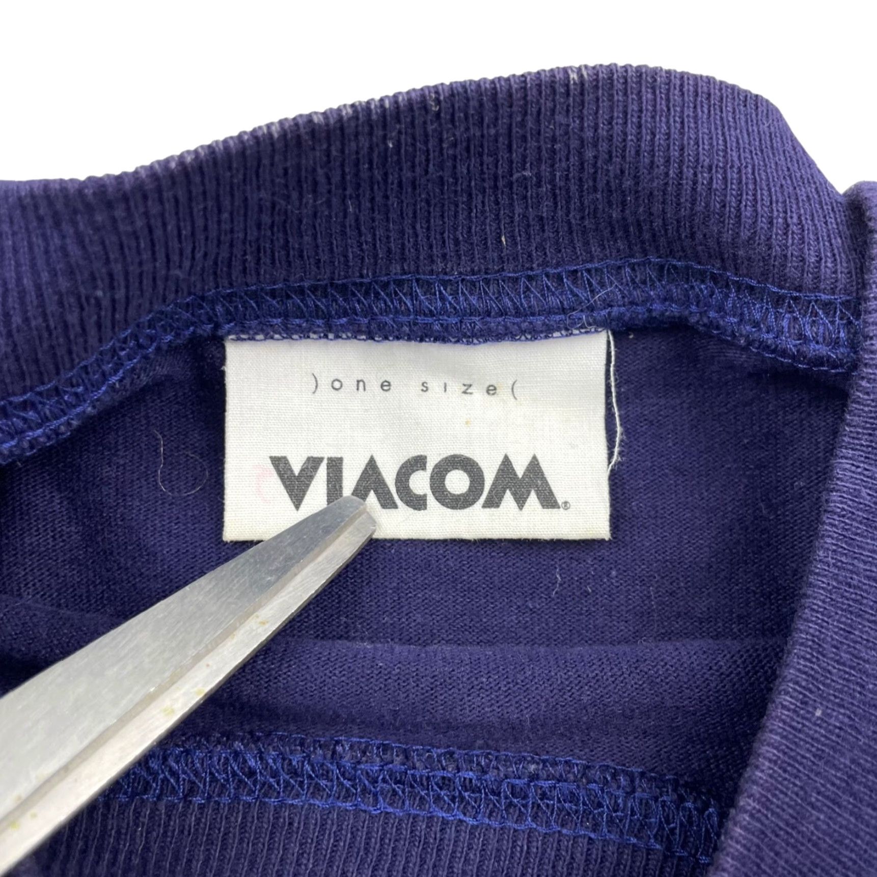 Vintage VTG Viacom MTV Blockbuster Video T-Shirt Long Sleeve Cotton Blue Mens One Size USA Size US M / EU 48-50 / 2 - 3 Thumbnail