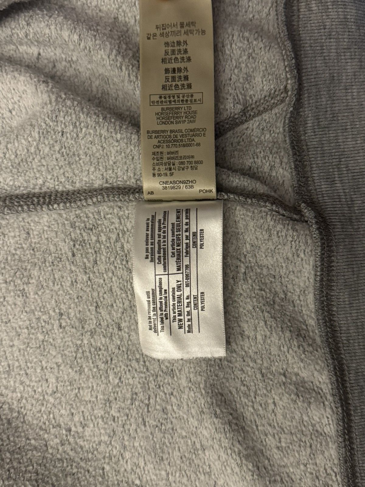 Burberry Bueberry Classic Grey Hoodie Size US XS / EU 42 / 0 - 14 Thumbnail