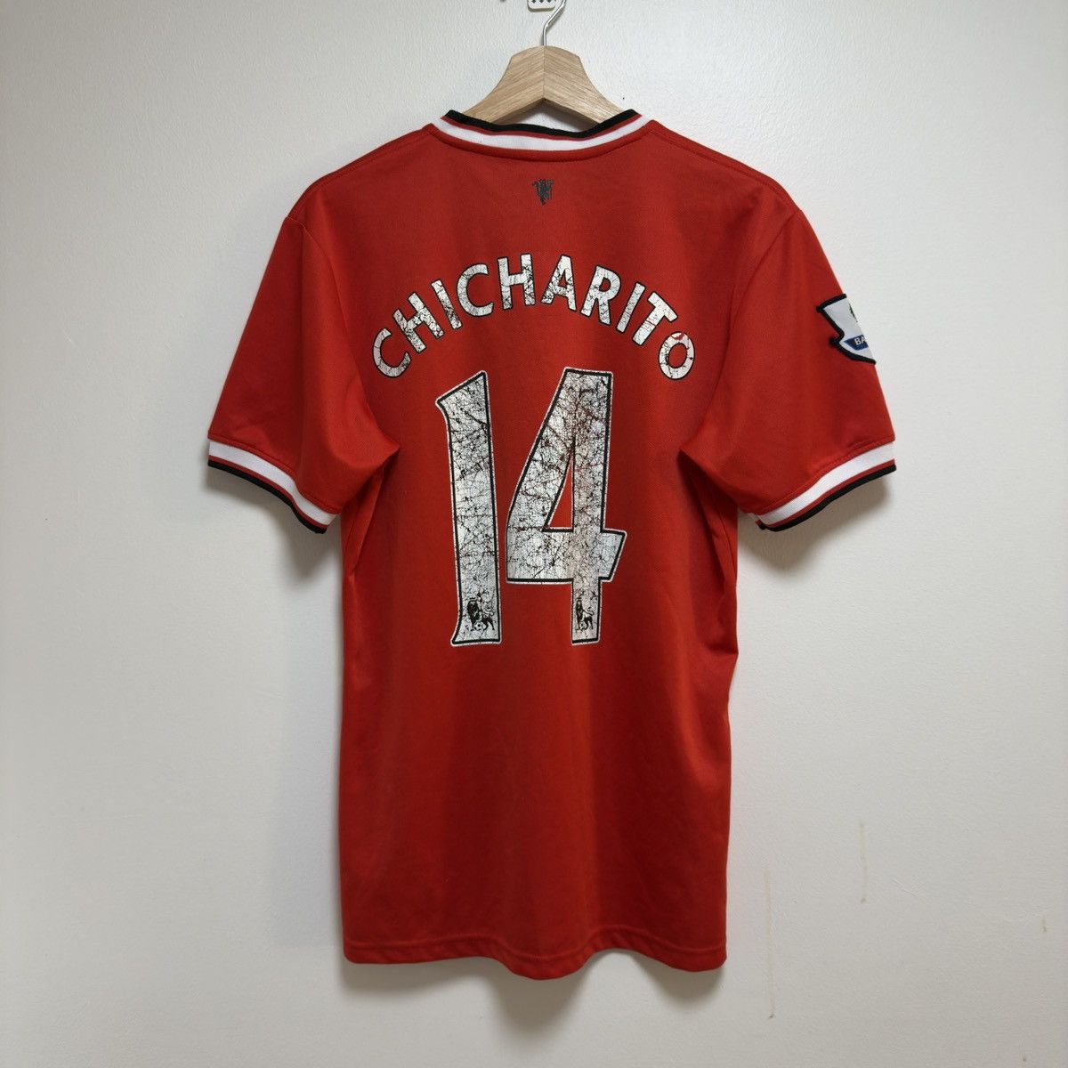 Nike × Vintage Nike 2014 Manchester United Soccer Jersey #14 Medium Size US M / EU 48-50 / 2 - 1 Thumbnail