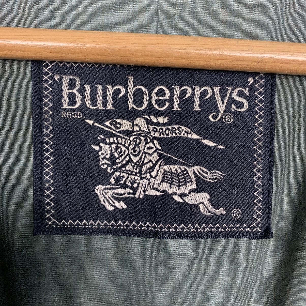 Burberry Burberrys Green Trench Coat Size US M / EU 48-50 / 2 - 15 Thumbnail