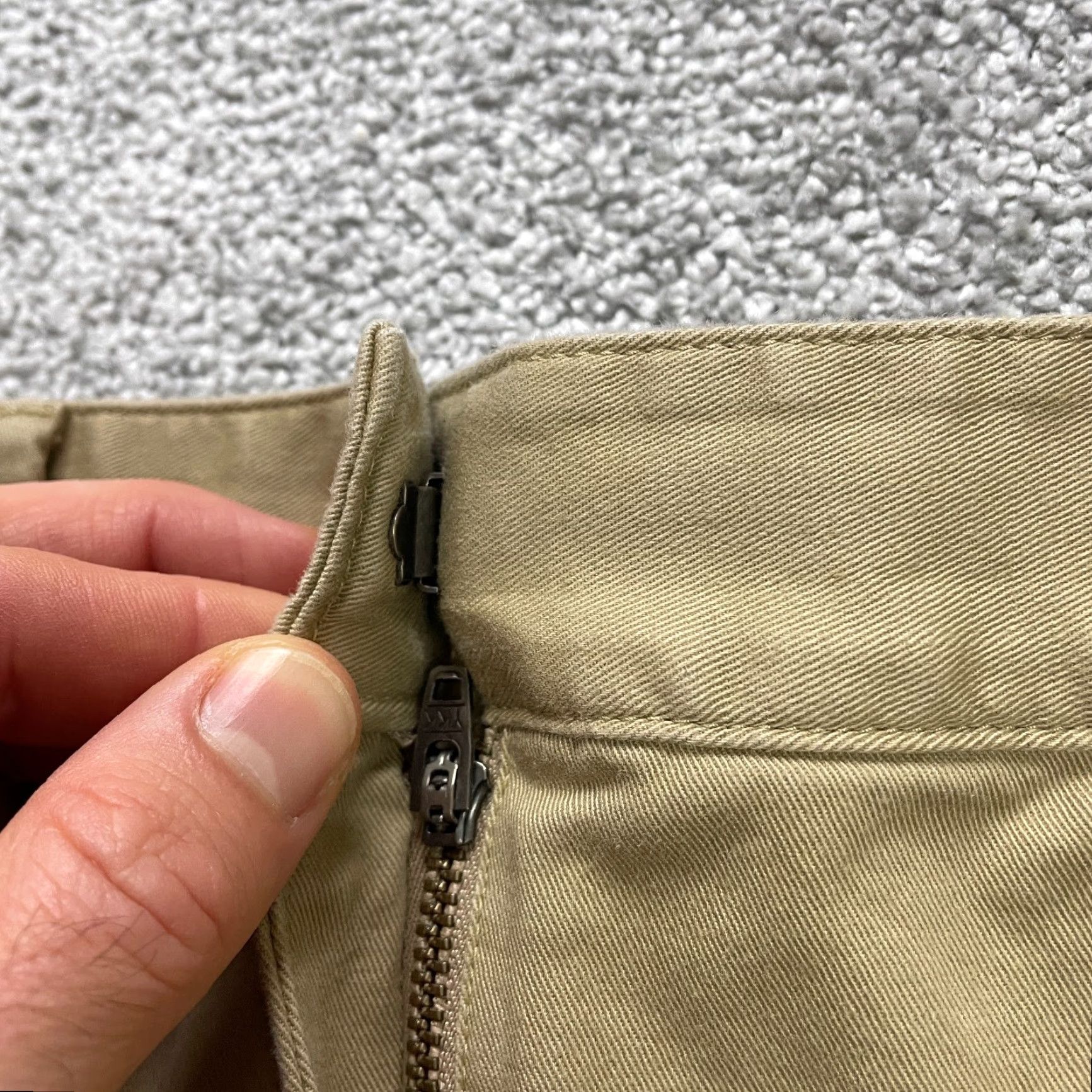 Lands' End VINTAGE Lands' End Womens Chino Pants Size 10 Brown Mid Rise Slim Straight Flat Front 34x23 Trousers Size 32" / US 10 / IT 46 - 3 Thumbnail