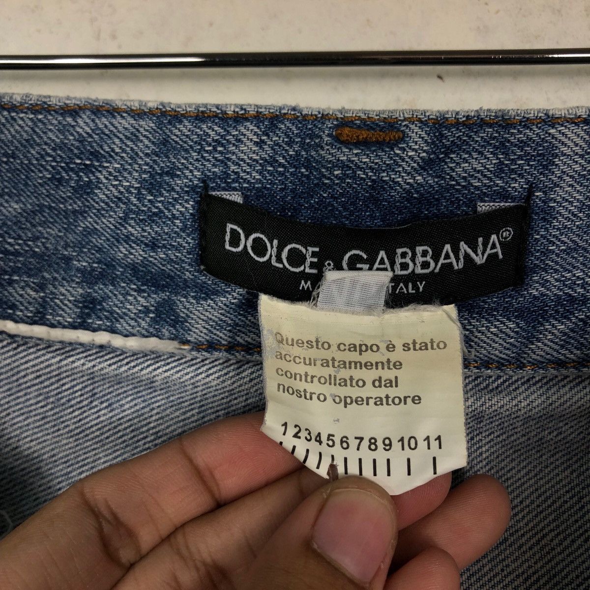 Dolce & Gabbana 🔥Loose Cut Distressed Punk Design Constructed Jeans D&G Size US 34 / EU 50 - 21 Thumbnail