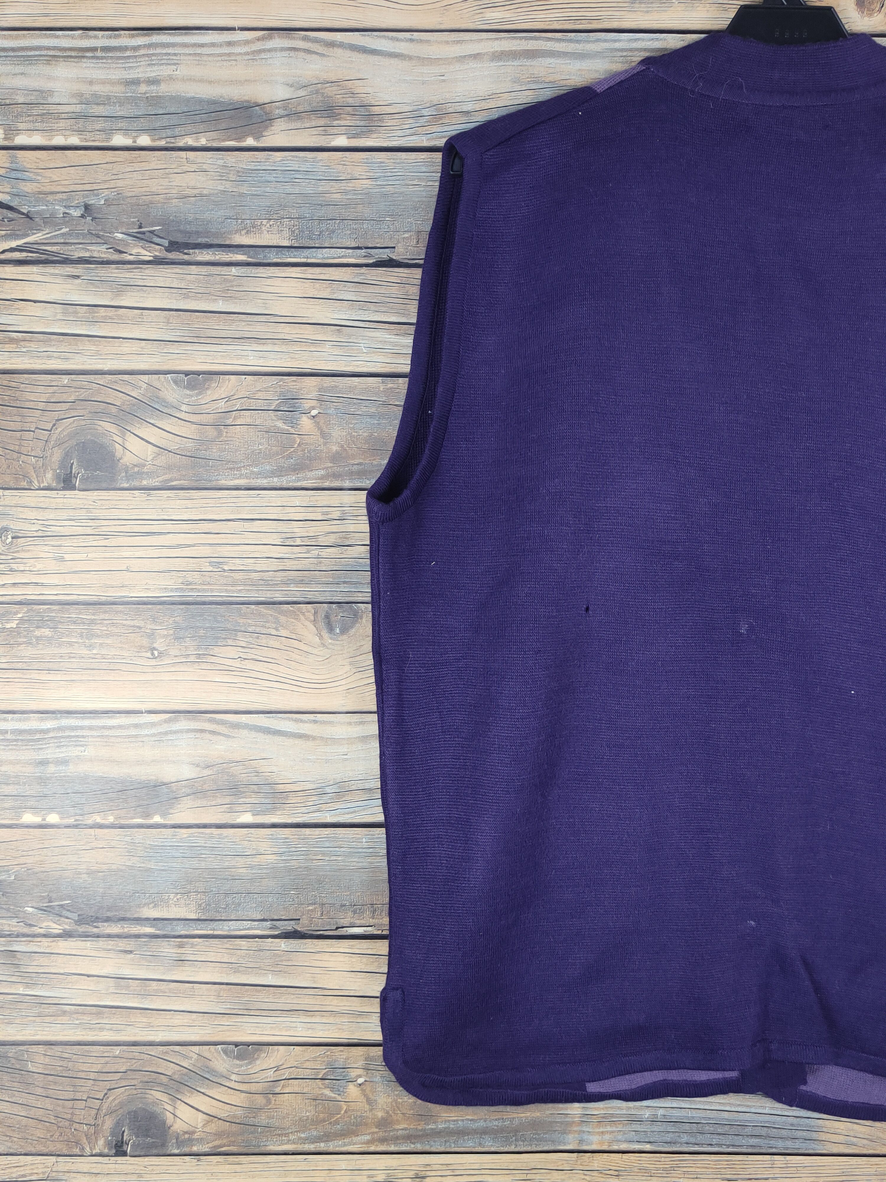 Homespun Knitwear Hgsa-bun Purple vintage Knitwear Vests #W1519 Size M / US 6-8 / IT 42-44 - 10 Thumbnail