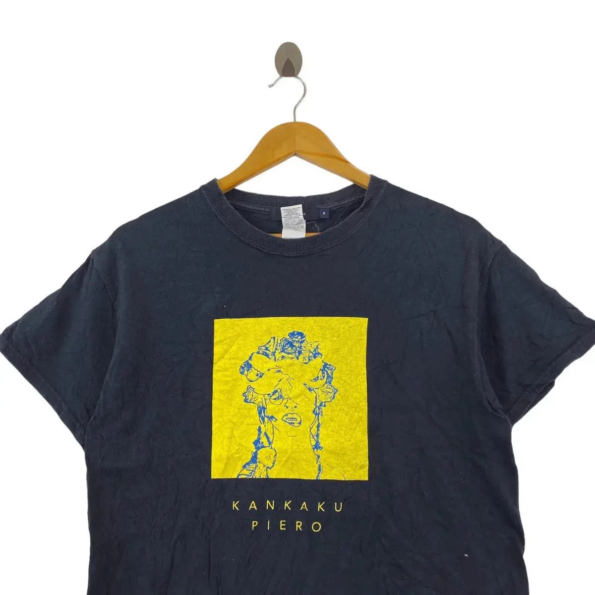 Vintage KANKAKU PIERROT Osaka Band Anime Theme Song Tee Shirt Top Size US M / EU 48-50 / 2 - 2 Thumbnail