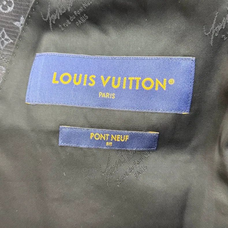 Louis Vuitton Louis Vuitton Black full logo cotton, mulberry silk, linen Size US L / EU 52-54 / 3 - 5 Thumbnail