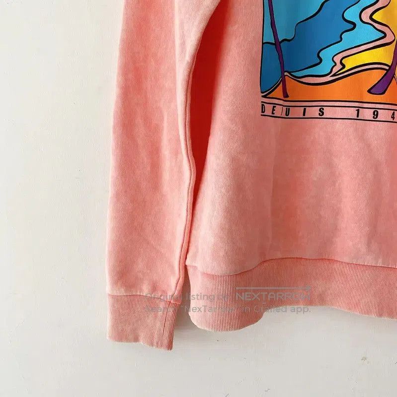 Balmain Balmain Pink Cotton Graphic Long Sleeve Sweatshirt . Size XS / US 0-2 / IT 36-38 - 3 Thumbnail