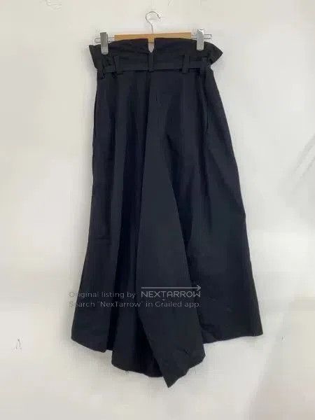 Yohji Yamamoto Yohji Yamamoto Black Wool Asymmetric Skirt. Size 41" - 2 Thumbnail