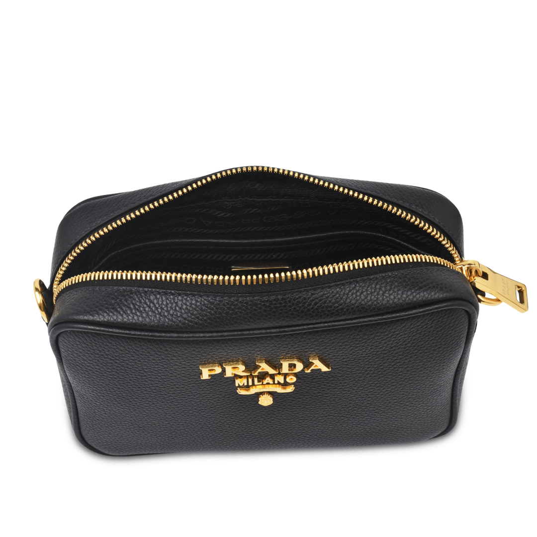 Prada o1la1rc1a0925 Size: OS / Milano Logo Camera Bag in Black Size ONE SIZE - 4 Thumbnail