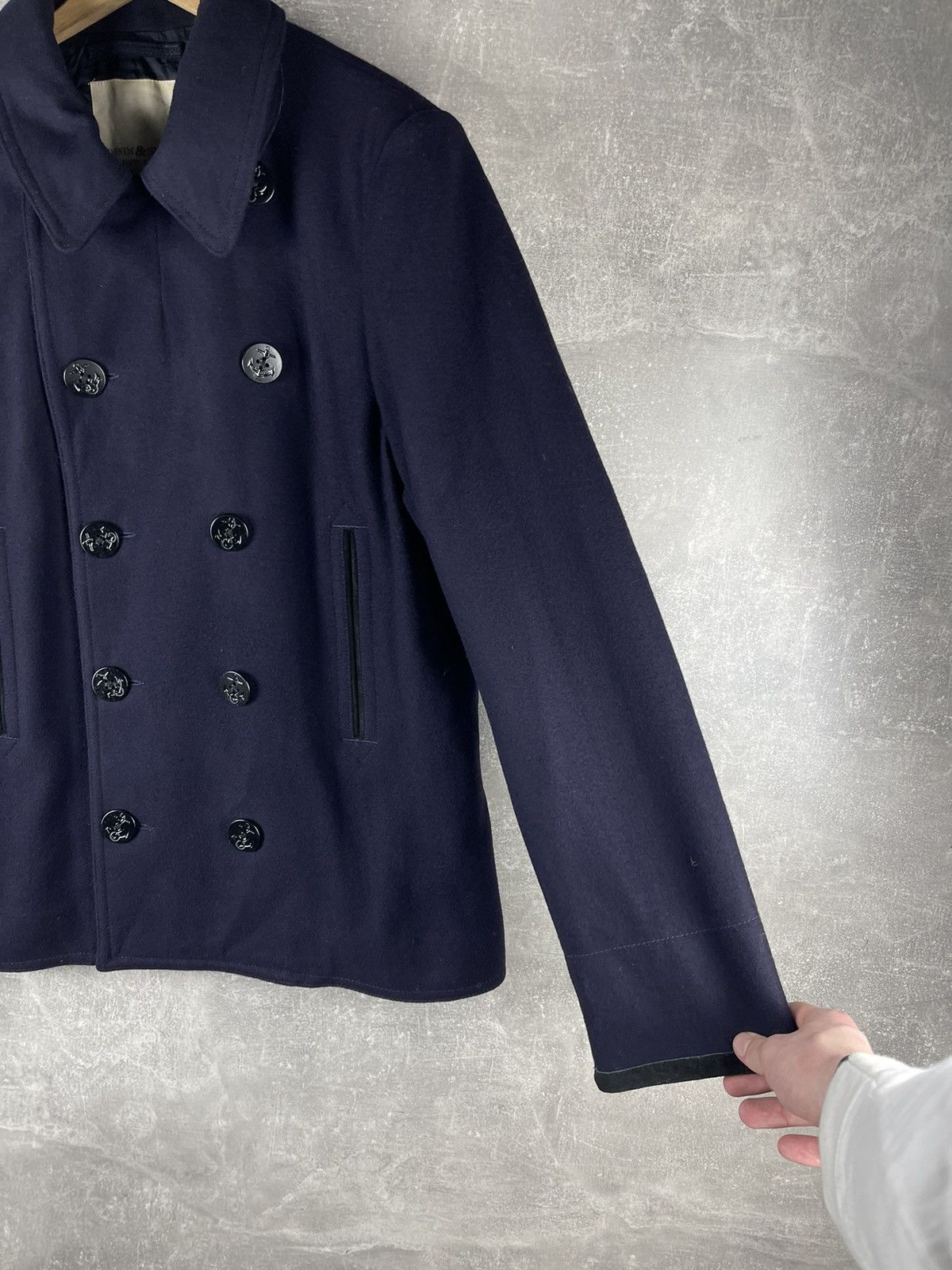 Denim & Supply Ralph Lauren Denim & Supply Ralph Lauren Double Breatsed Wool Pea Coat Size US XL / EU 56 / 4 - 4 Thumbnail