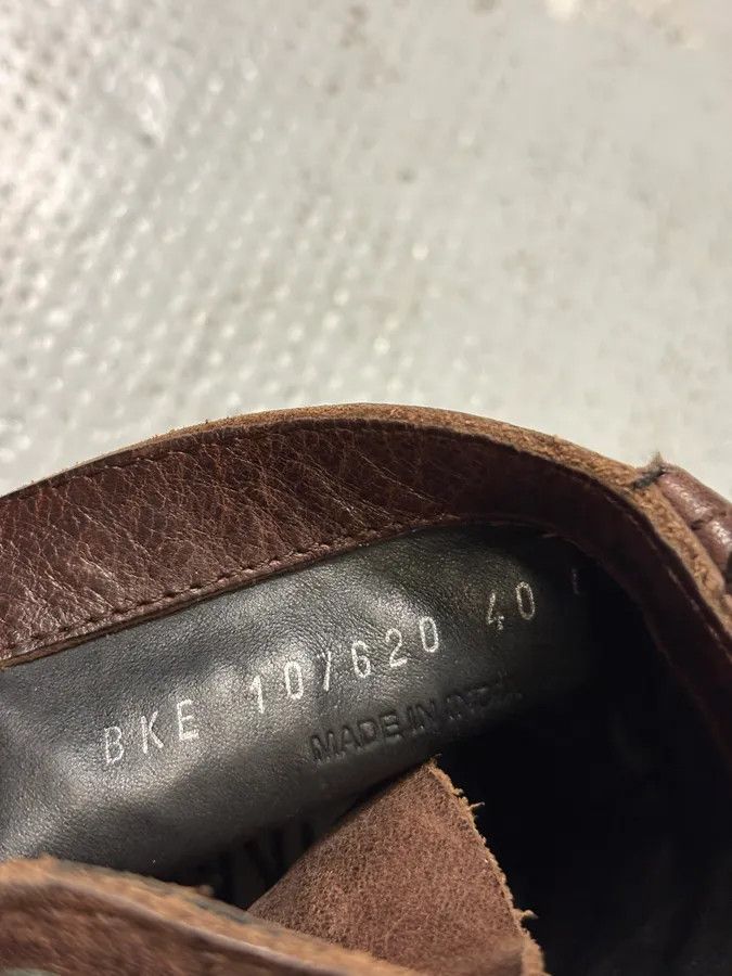 Dirk Bikkembergs 2000s Bikkembers Brown Eroded Leather Boots Size US 9 / IT 39 - 10 Thumbnail
