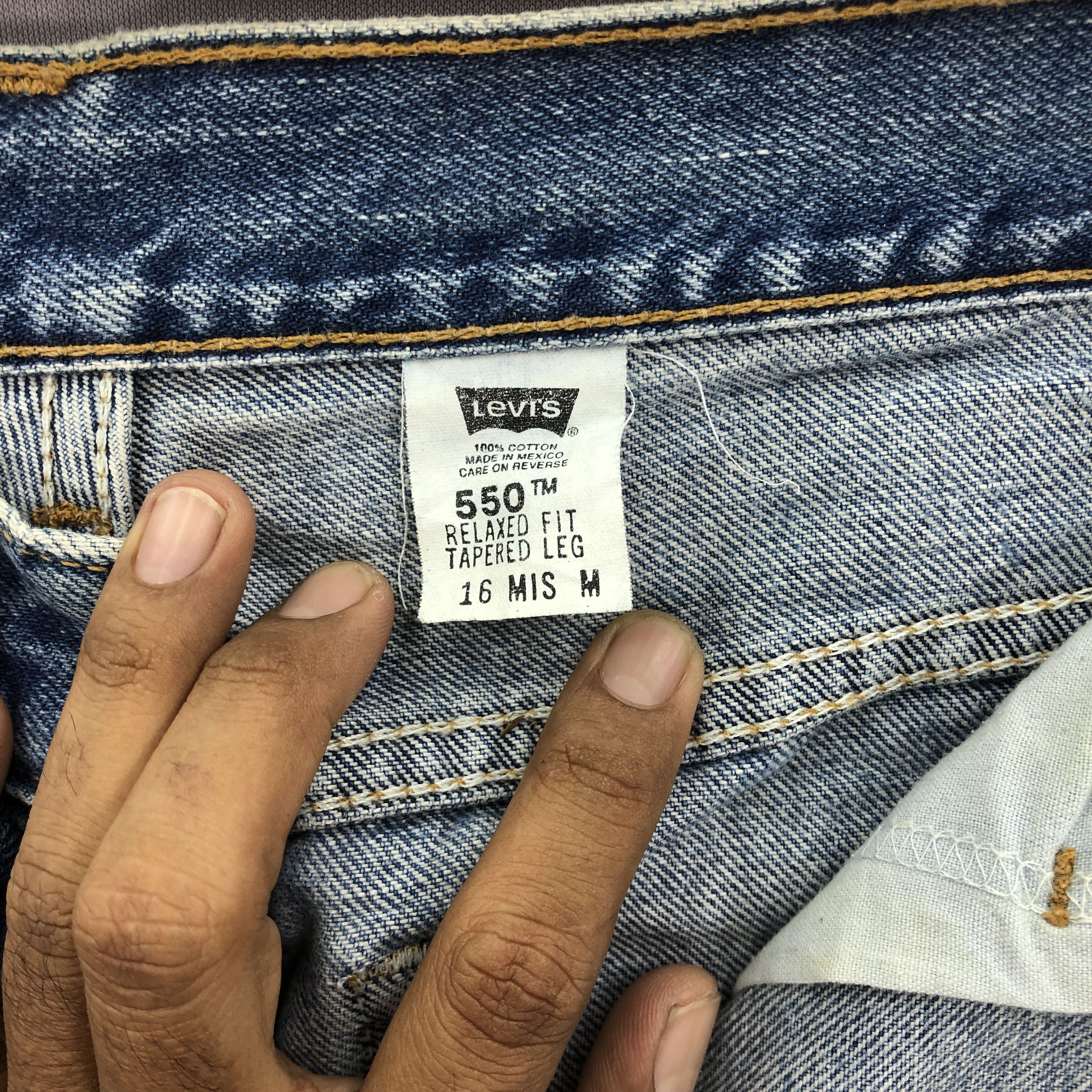 Levi's Vintage 90s Levis Stonewash Jeans Levi's Baggy Tapered Denim Size US 32 / EU 48 - 6 Thumbnail