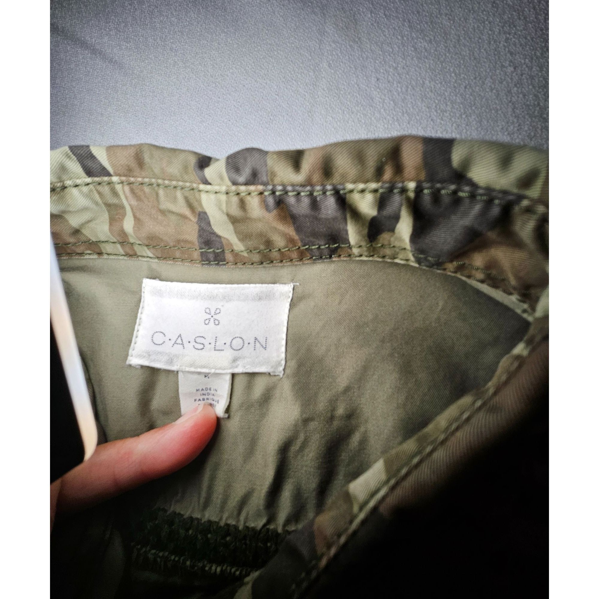 Other Caslon Military Camo Jacket Shacket Womens Medium Embroidere Size M / US 6-8 / IT 42-44 - 5 Thumbnail