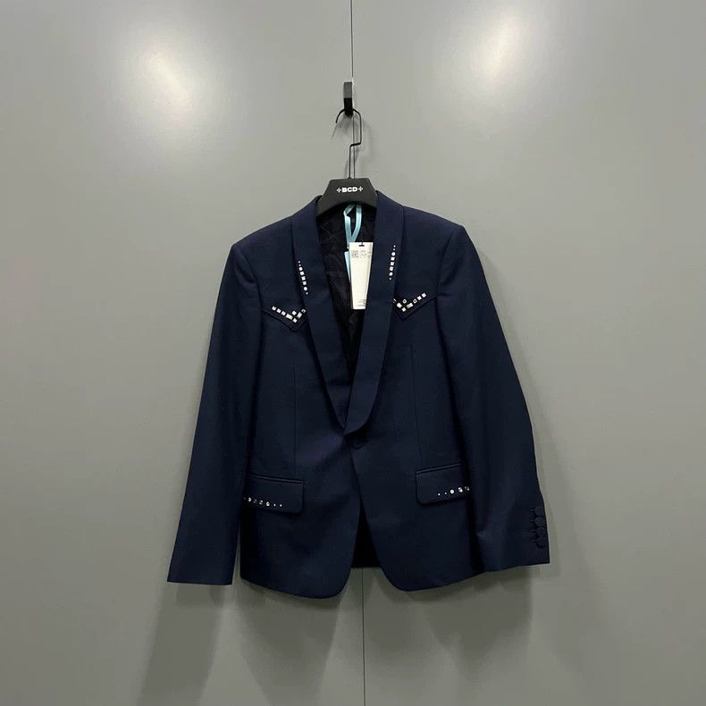 Gucci Gucci Crystal embroidery 23 new wool twill jacket 2502-Next Size US S / EU 44-46 / 1 - 1 Thumbnail
