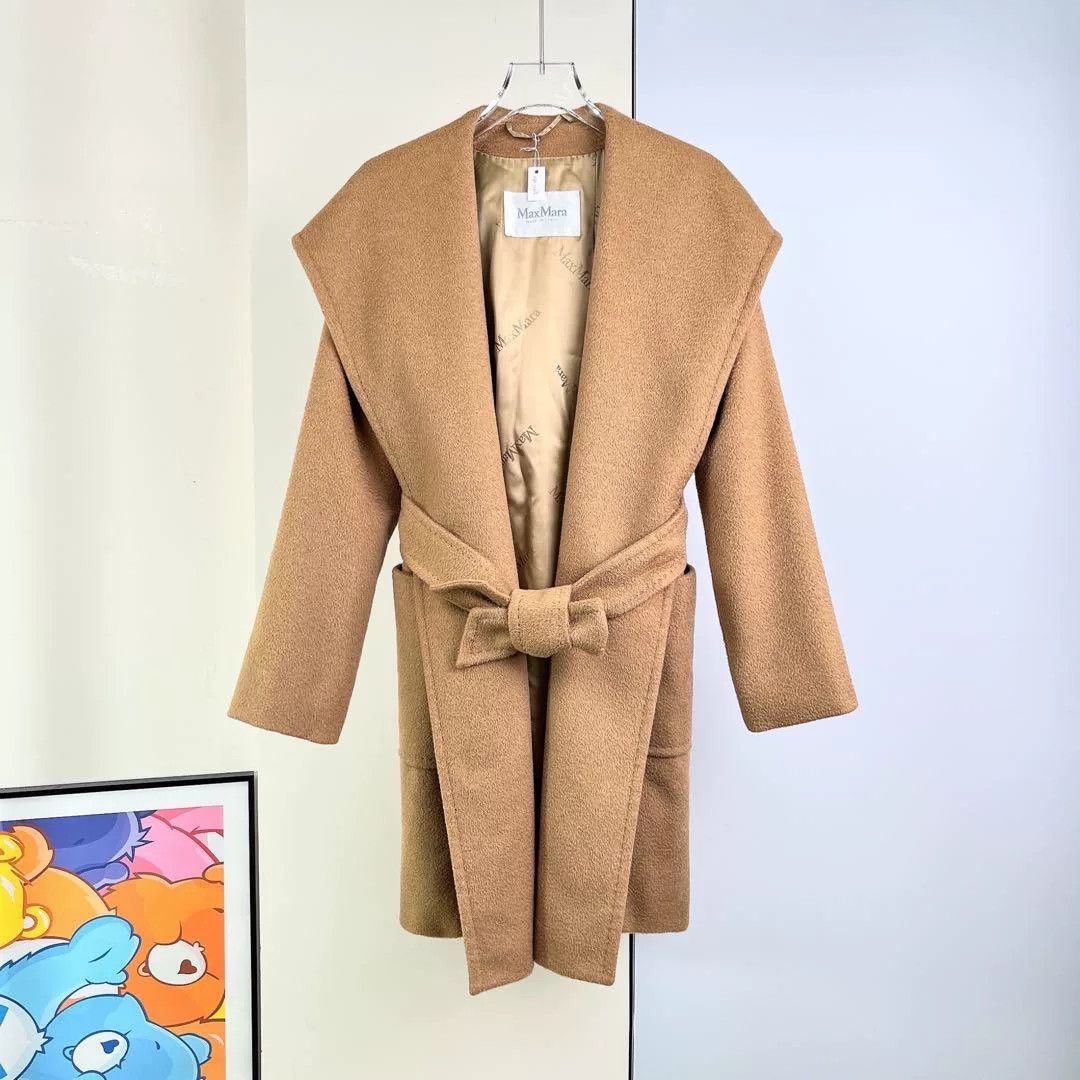 Max Mara Max Mara Camel Belted Coat Size US XS / EU 42 / 0 - 1 Thumbnail