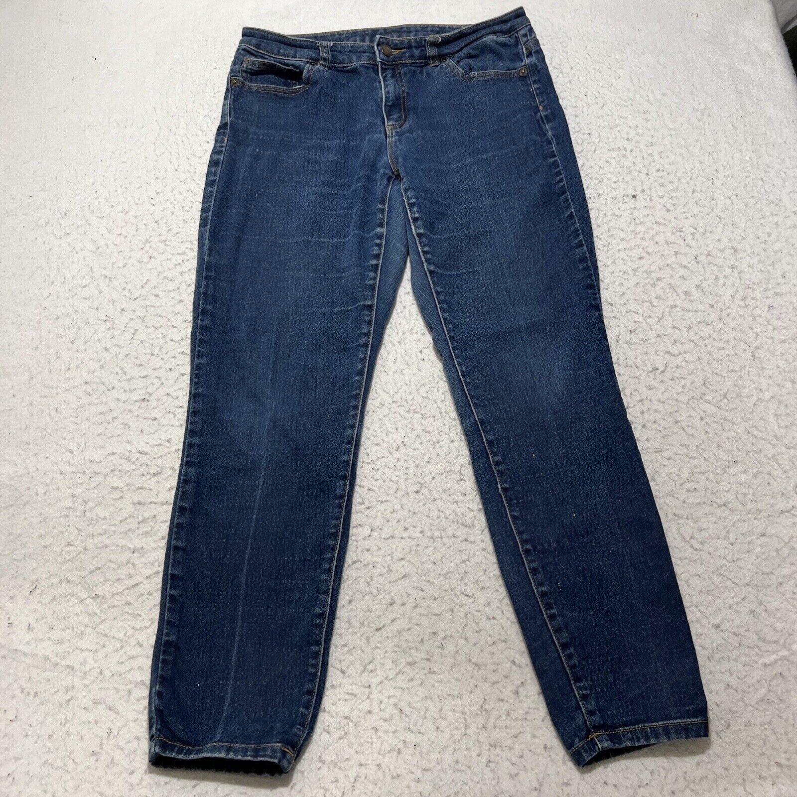 Michael Kors Michael Kors 6 Straight Leg Low Rise Blue Denim Jeans Size 29" - 1 Thumbnail