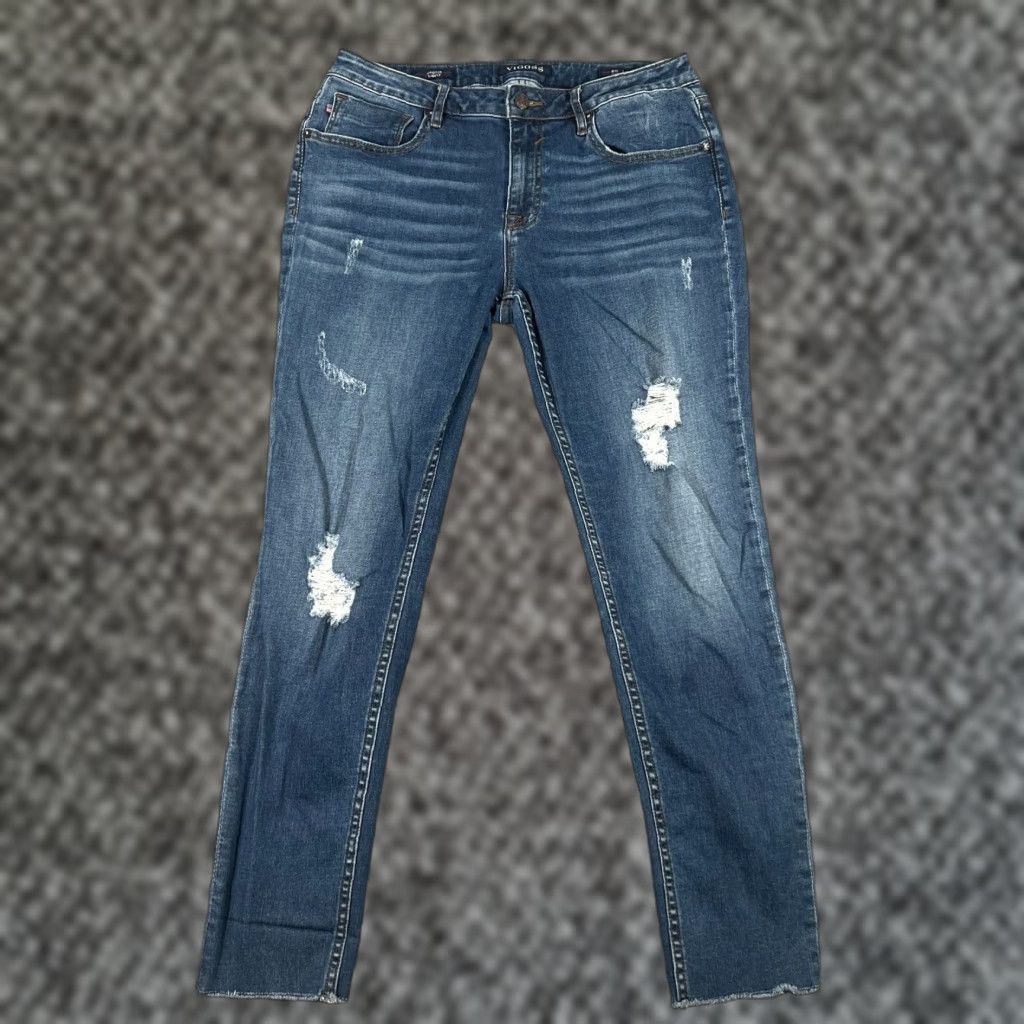 Vintage VINTAGE SkinnyJeans Mens Skinny Fit Jagger Denim Jeans 29x28 Blue Cotton Blend Size US 29 - 1 Thumbnail