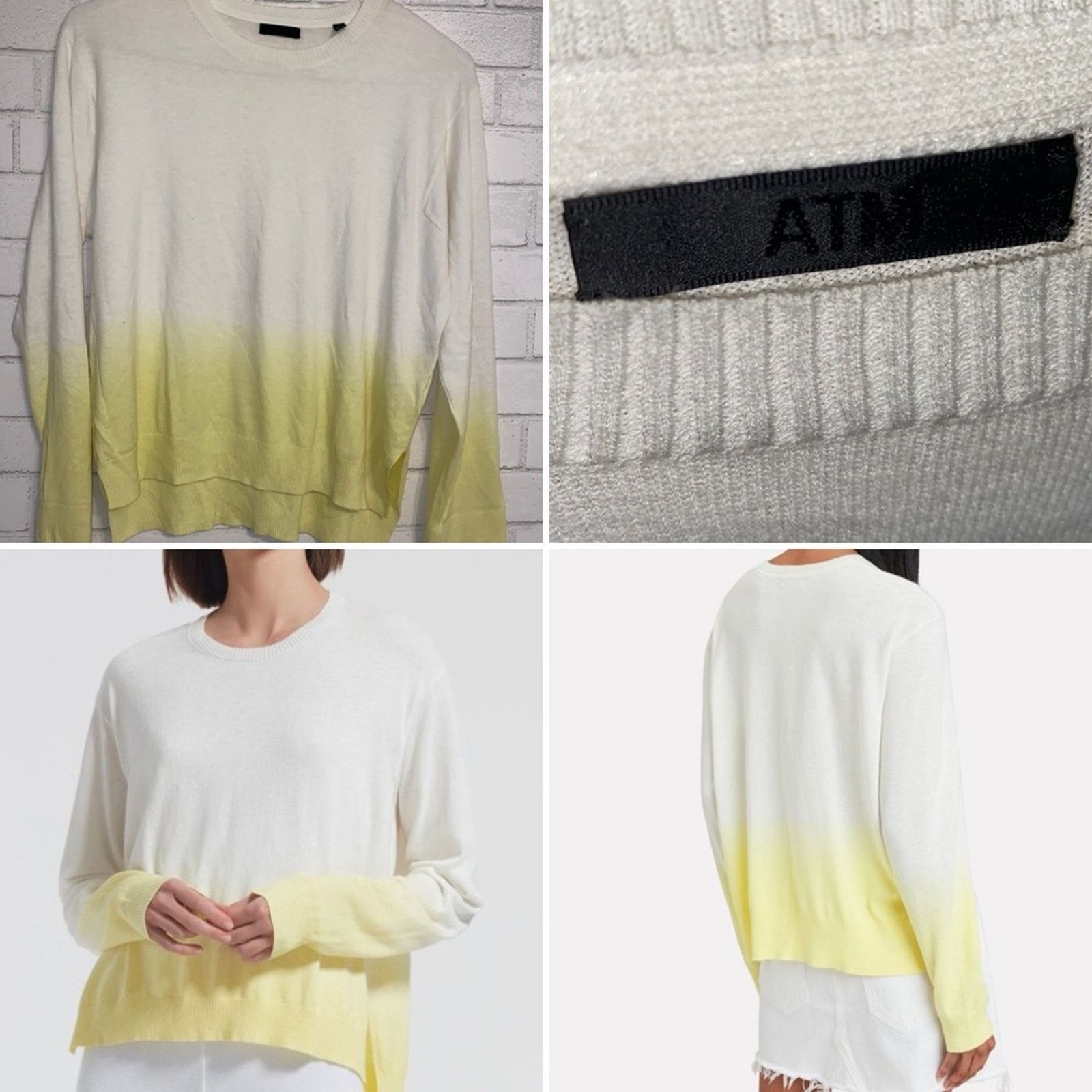 ATM Anthony Thomas Melillo ATM Anthony Thomas Melillo Lemon Drop Sweater XS Size XS / US 0-2 / IT 36-38 - 2 Thumbnail