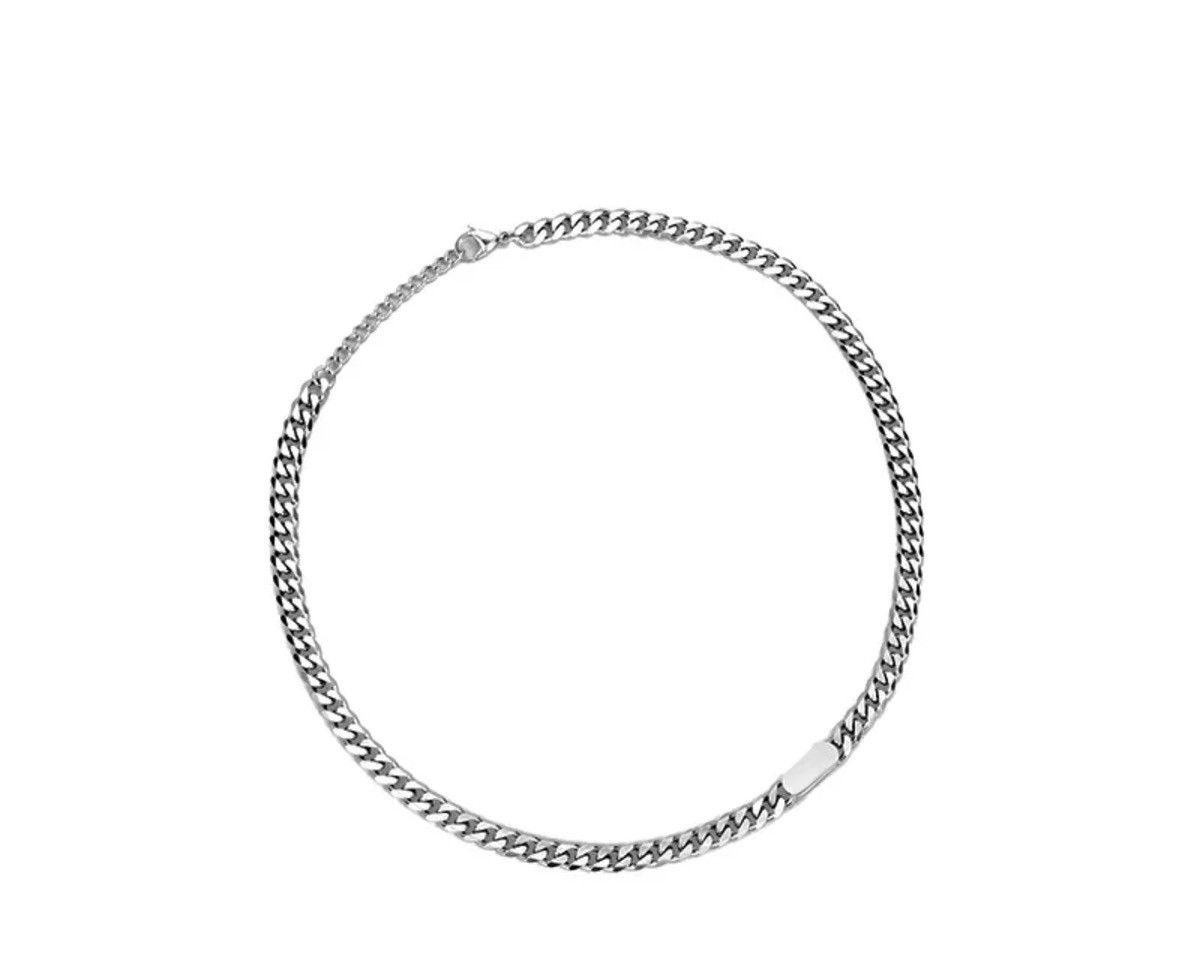 Jewelry Oval Rough Wide Chain Necklace Size ONE SIZE - 3 Thumbnail