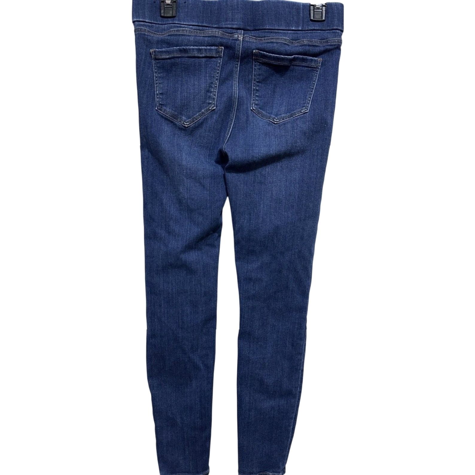 Vintage Liverpool Jeans Women 4/27 Blue Ankle Skinny Stretch Pull On Dark Wash Denim Shirt, haha Size 29" - 2 Thumbnail