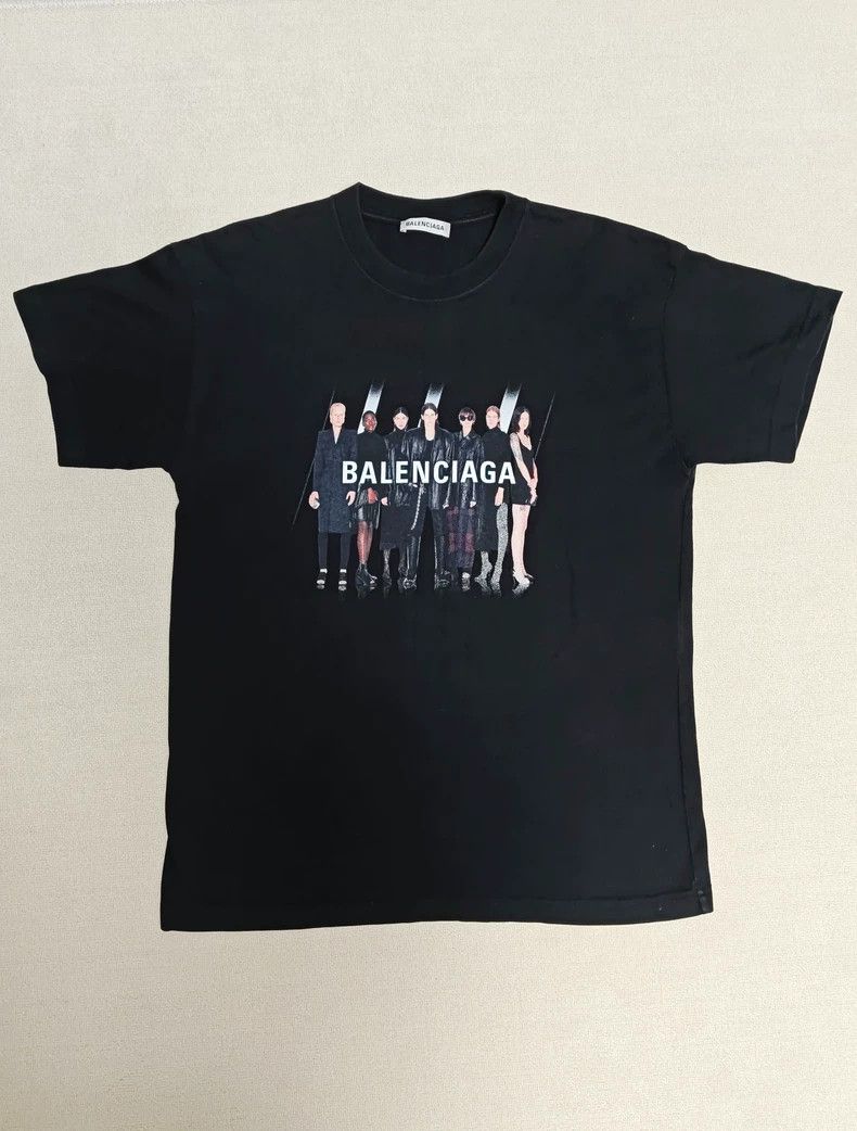 Balenciaga Balenciaga Portrait Band Wash Short Sleeve Tee Size US S / EU 44-46 / 1 - 1 Thumbnail