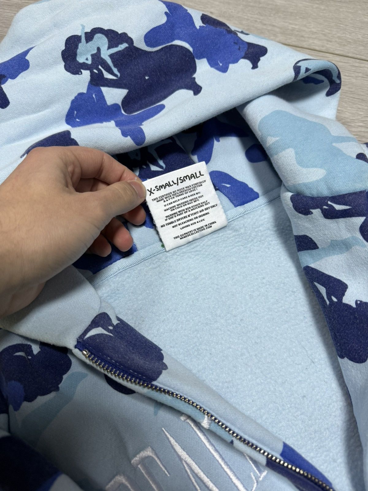 Named Collective Named Collective Unrealistic Ideals zip camo monogram hoodie Size US S / EU 44-46 / 1 - 7 Thumbnail