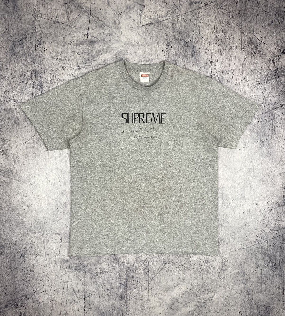 Supreme Supreme Anno domini 1994 SS 2020 New York Tee Size US M / EU 48-50 / 2 - 2 Thumbnail