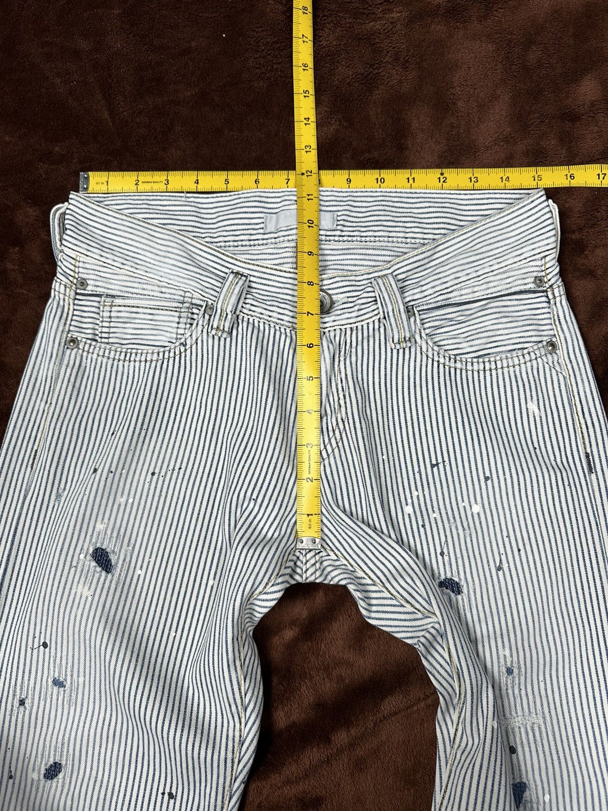 Japanese Brand Bobson Distressed Dirty Jeans Size US 30 / EU 46 - 13 Thumbnail