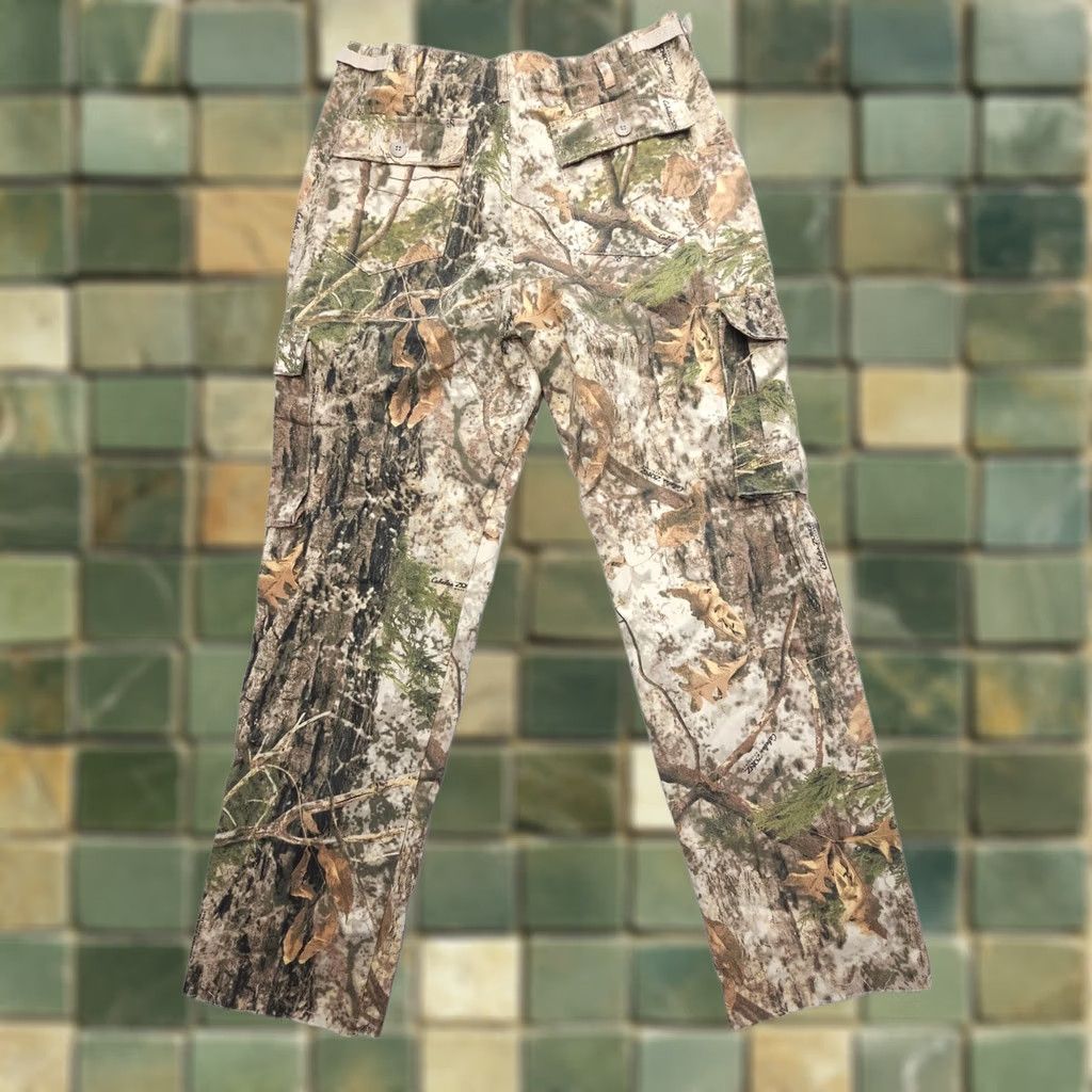 Vintage Cabela's Woodlands Camo Cargo Pants Mens 36 x 33 Hunting Adjustable Cargo Pocket Twill Cotton Blend Pocketed Belted Casual Workwear Size US 36 / EU 52 - 1 Thumbnail