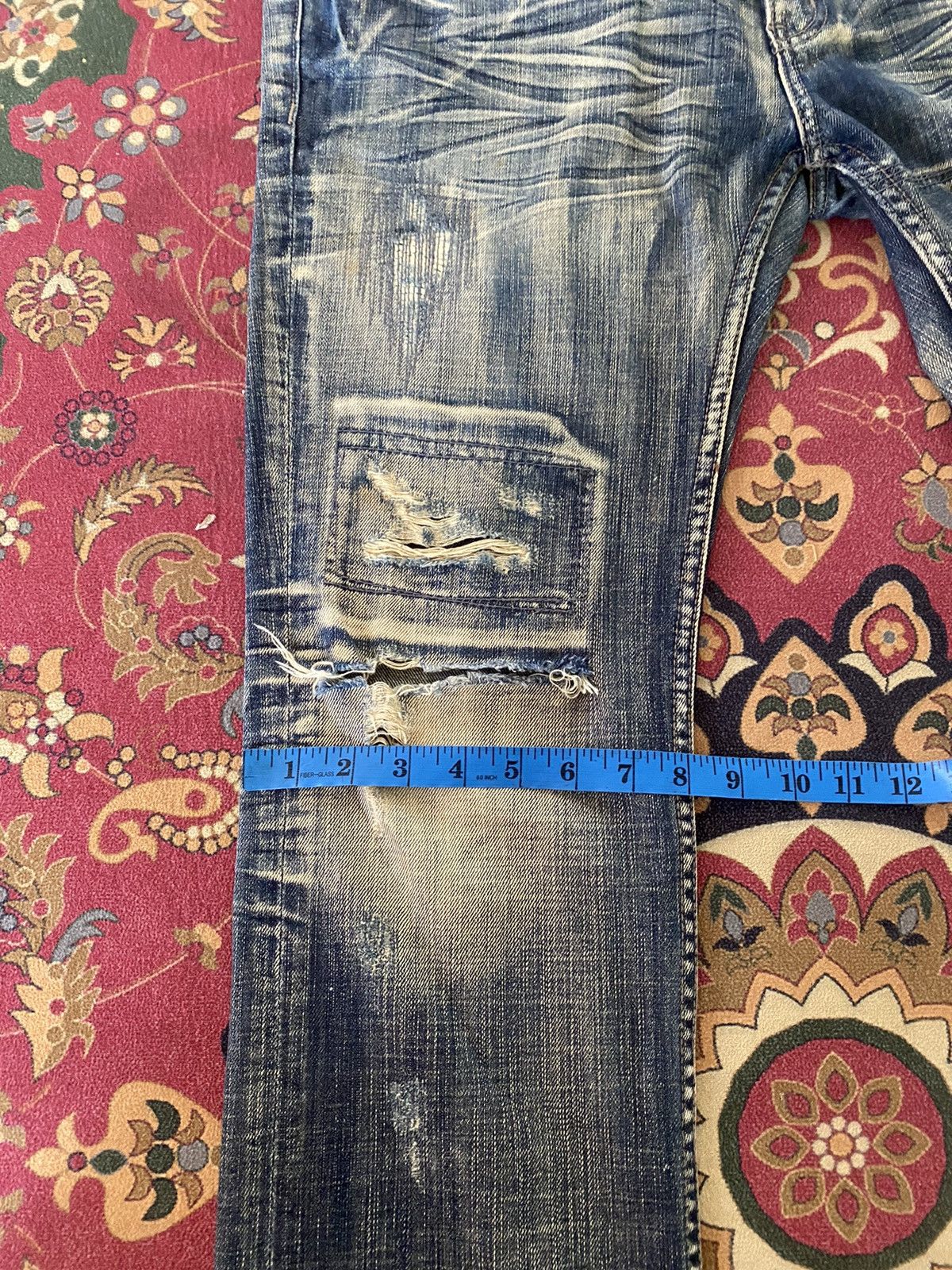 Japanese Brand 🔥RARE🔥Vintage EDGE RUPERT Slimfit Distressed Denim Size US 34 / EU 50 - 19 Thumbnail
