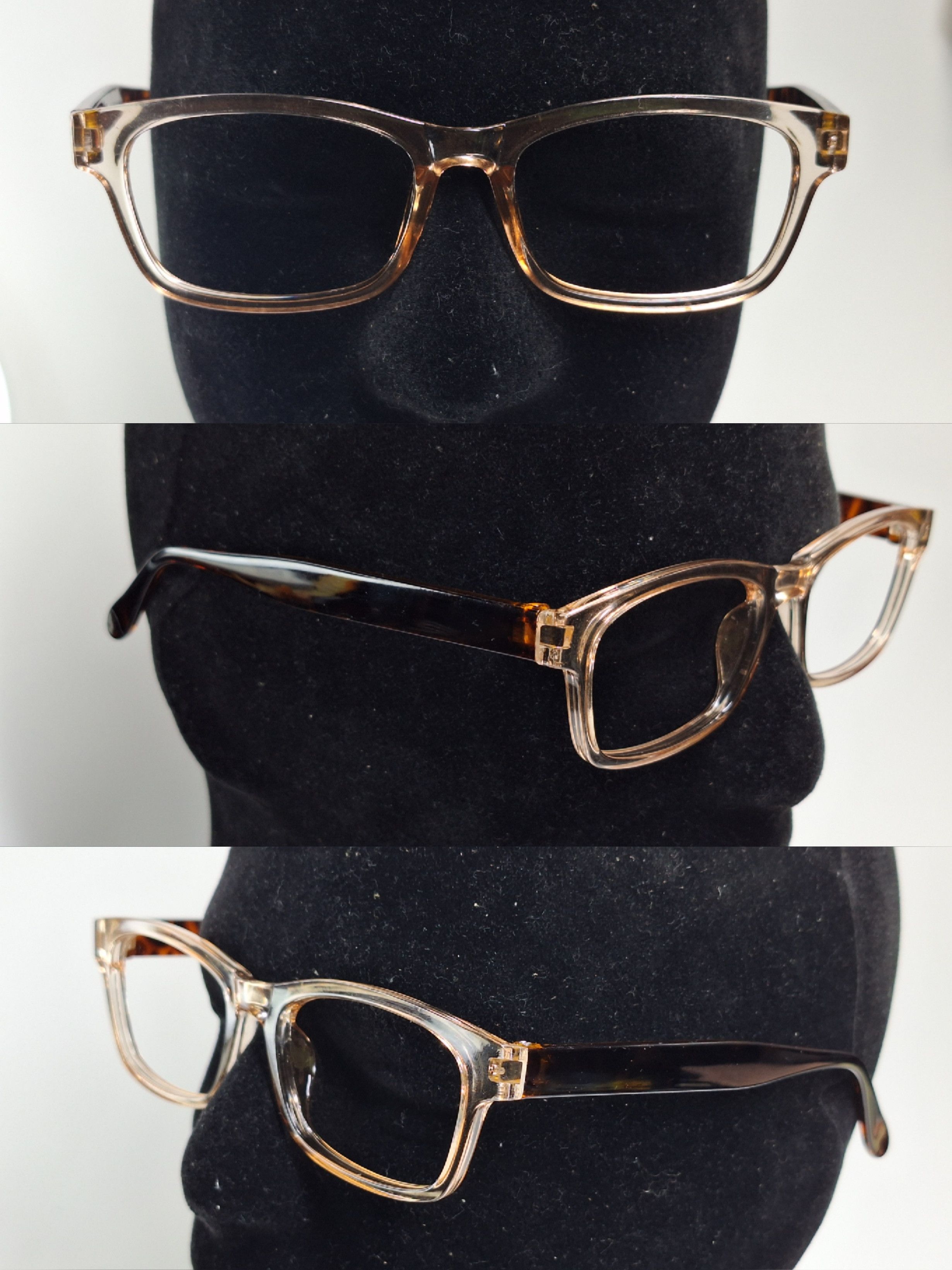 Other Vintage Tortoise Clear Square Frame Y2K Eyewear Retro Size ONE SIZE - 2 Thumbnail