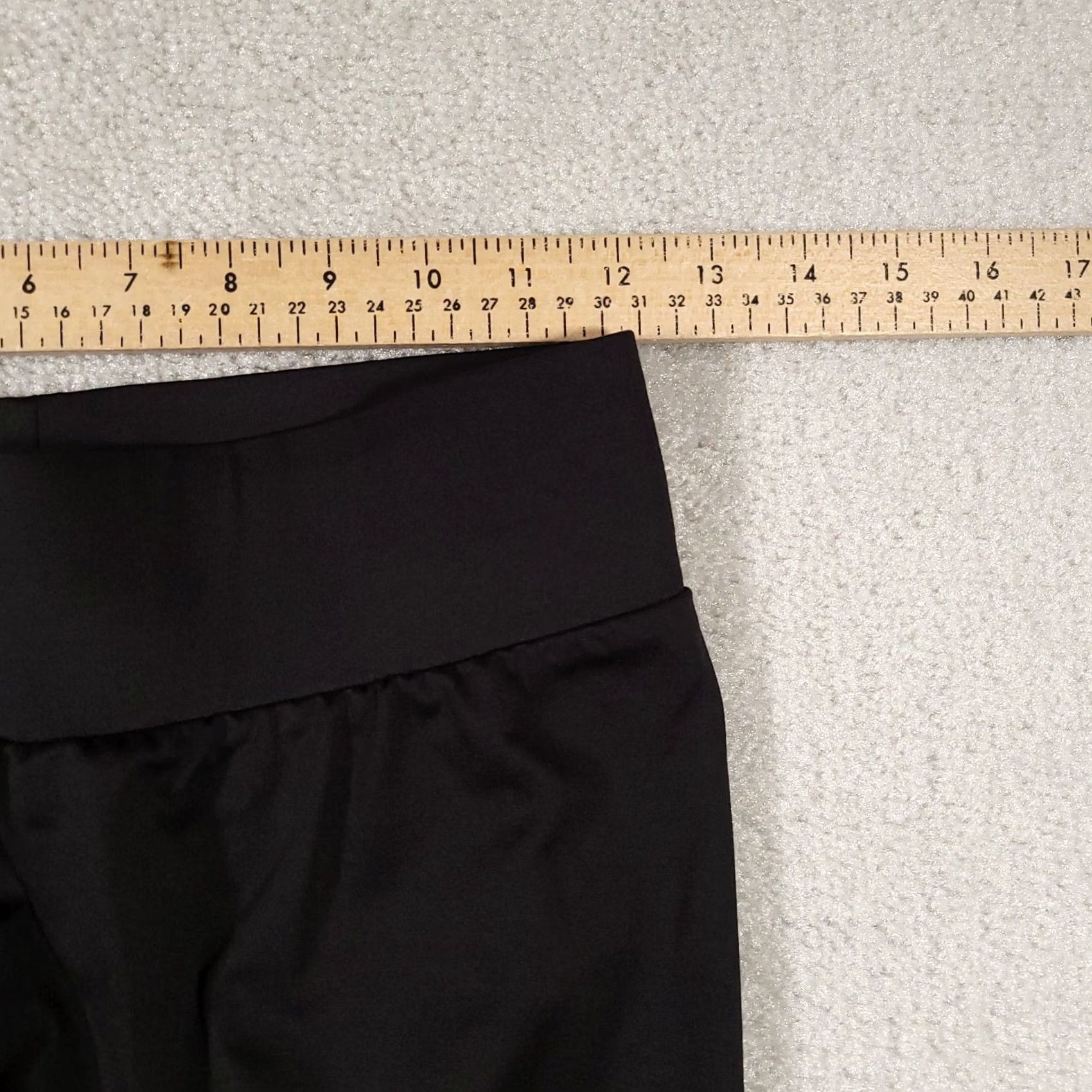 Vintage A'nue Ligne Leggings Womens Small Black Wide Band Classic Style Stretch - Activewear, Casual, Travel, Business Size 28" / US 6 / IT 42 - 5 Thumbnail