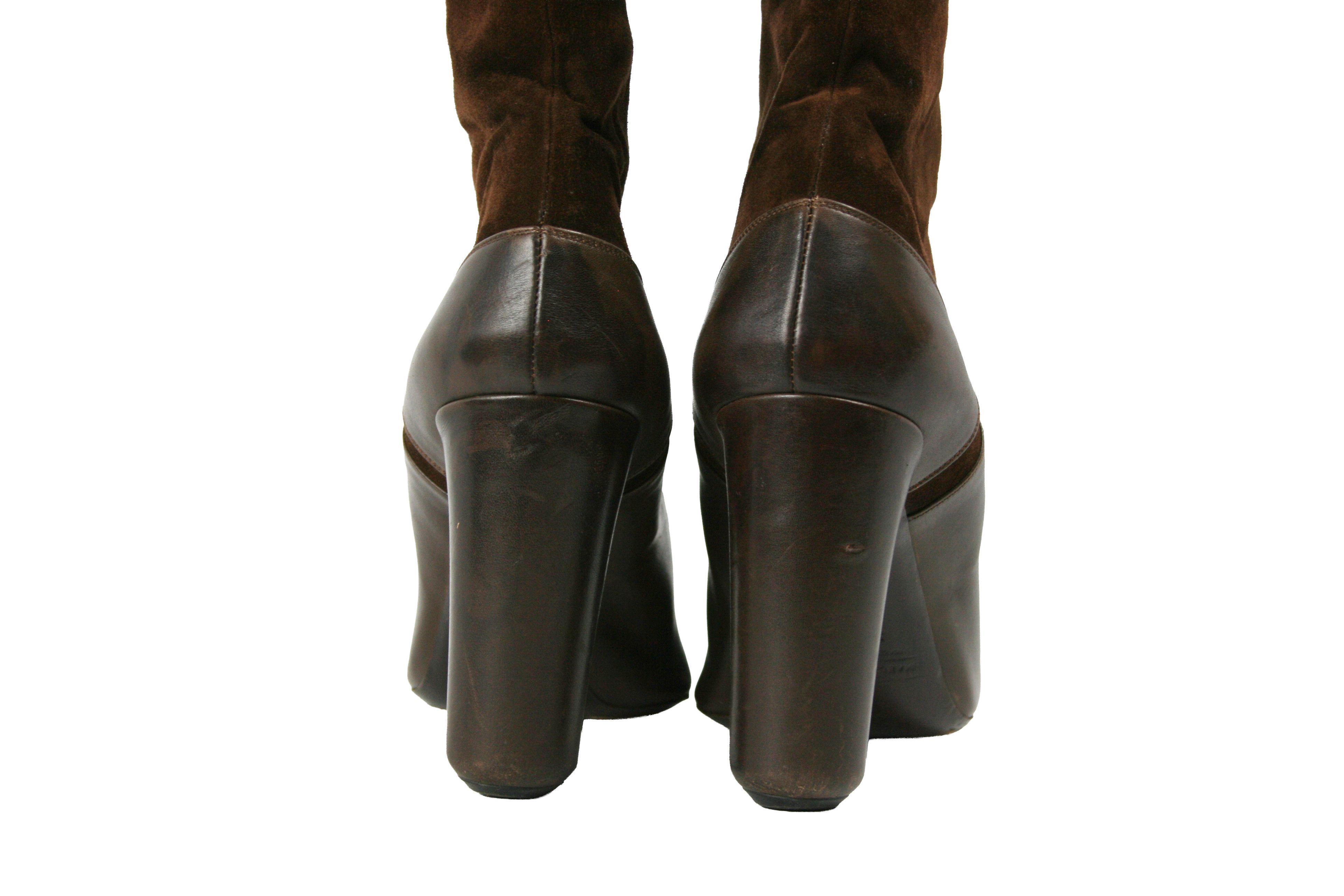 Marc Jacobs Front Zip Suede Leather Ankle Boots Size US 9.5 / IT 39.5 - 14 Thumbnail