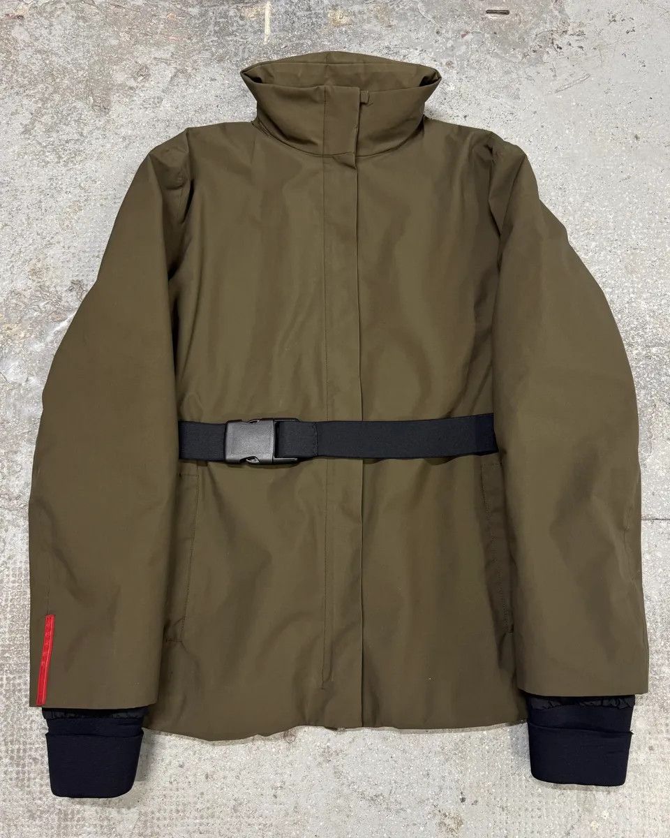 Prada Prada FW99 Tactical Gore-Tex Belted Khaki Green Jacket Size US S / EU 44-46 / 1 - 1 Thumbnail