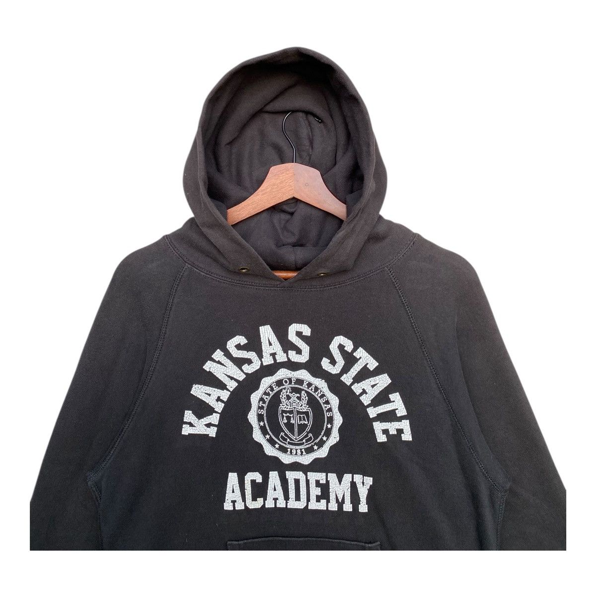 Champion Vintage Champion Kansas State Academy Hoodie Jumper Size M Size US M / EU 48-50 / 2 - 2 Thumbnail