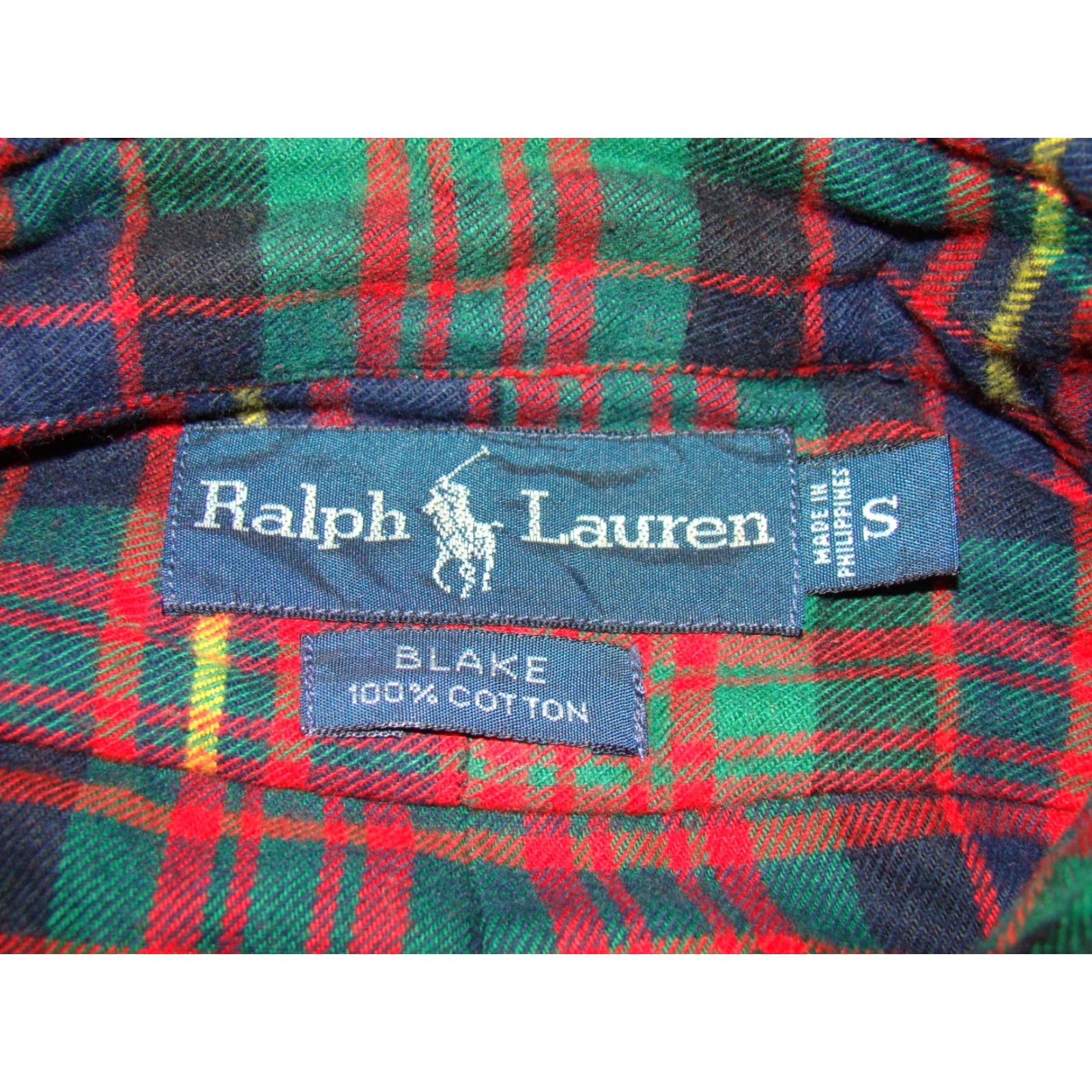 Polo Ralph Lauren VINTAGE Polo Ralph Lauren Blake Mens Large Christmas Plaid Flannel Shirt Size US L / EU 52-54 / 3 - 4 Thumbnail