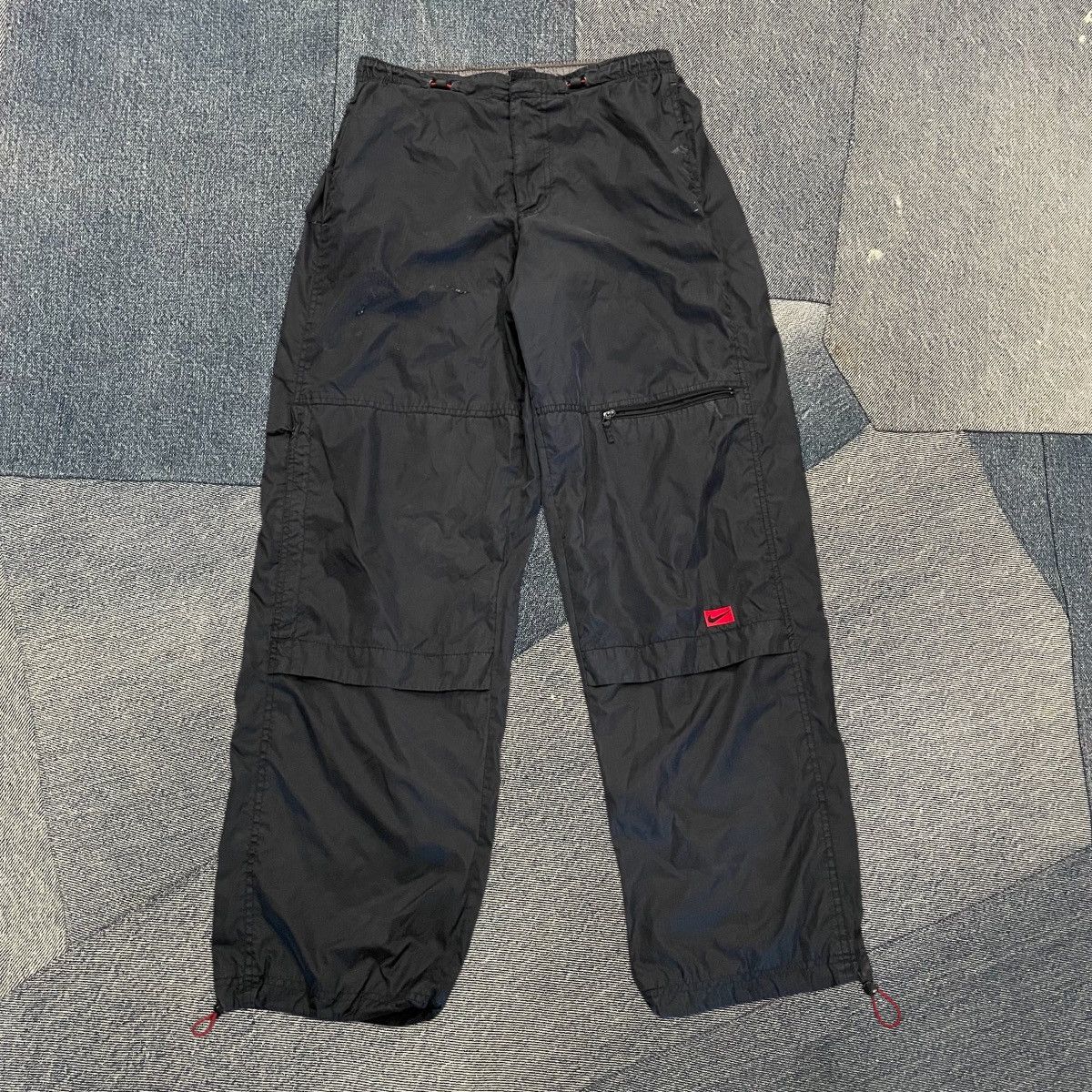 Nike × Vintage CRAZY Vintage Baggy Tactical Style Nike Track Pants Size US 29 - 1 Thumbnail