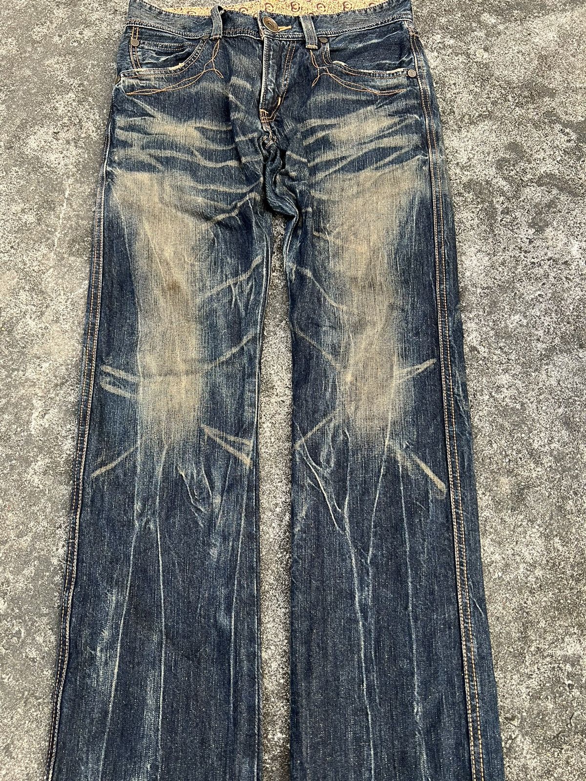 Edwin × If Six Was Nine × Japanese Brand EDWIN 503 BLUE TRIP PUNK JEANS VERY RARE Size US 31 - 3 Thumbnail