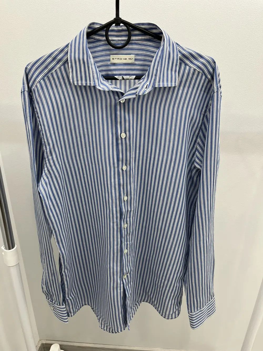 Etro Etro Cotton Stiped Button Up Shirt Size US L / EU 52-54 / 3 - 1 Thumbnail